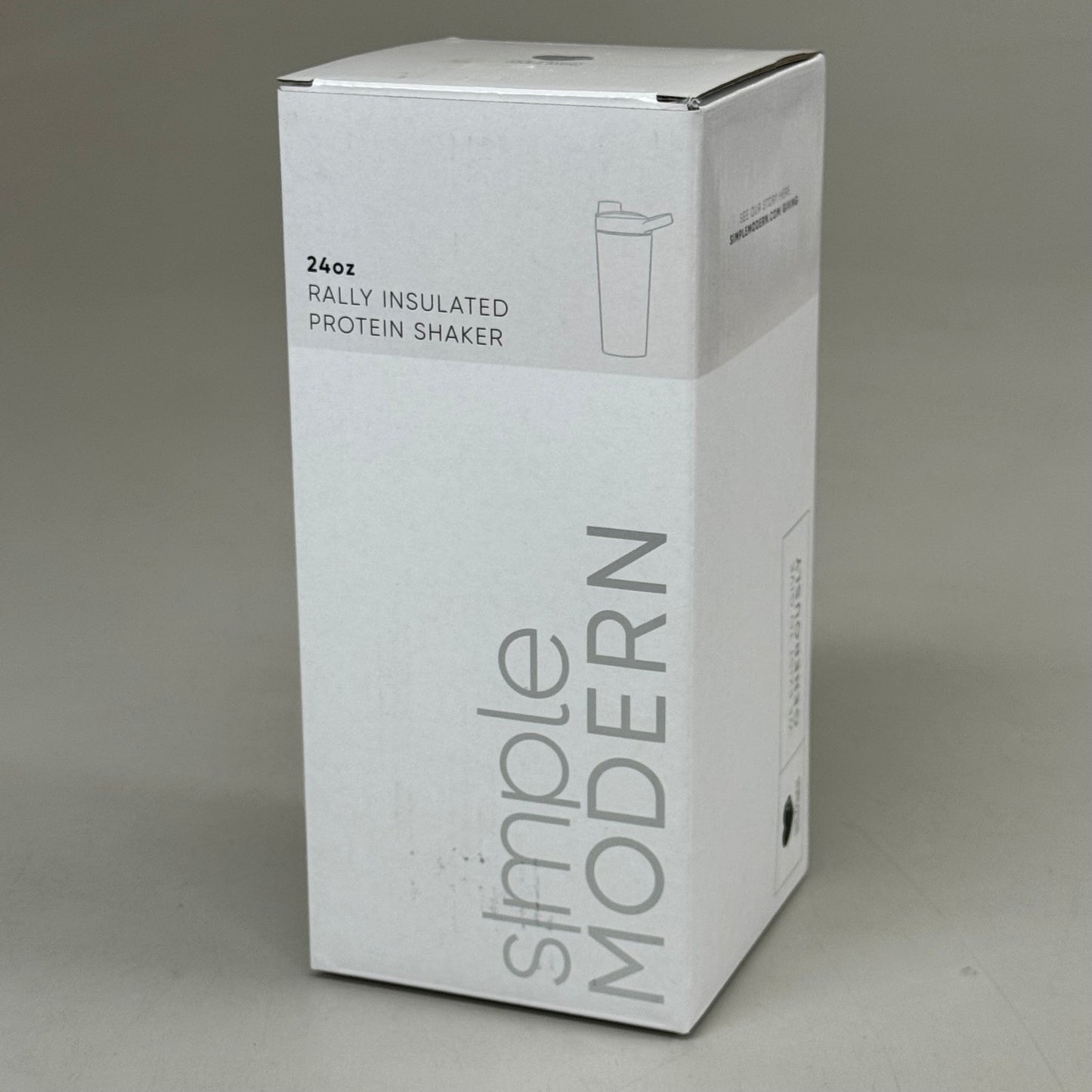 SIMPLE MODERN Stainless Steel Shaker Bottle W/ Ball 24oz Green CLS-RLY-24-GLF