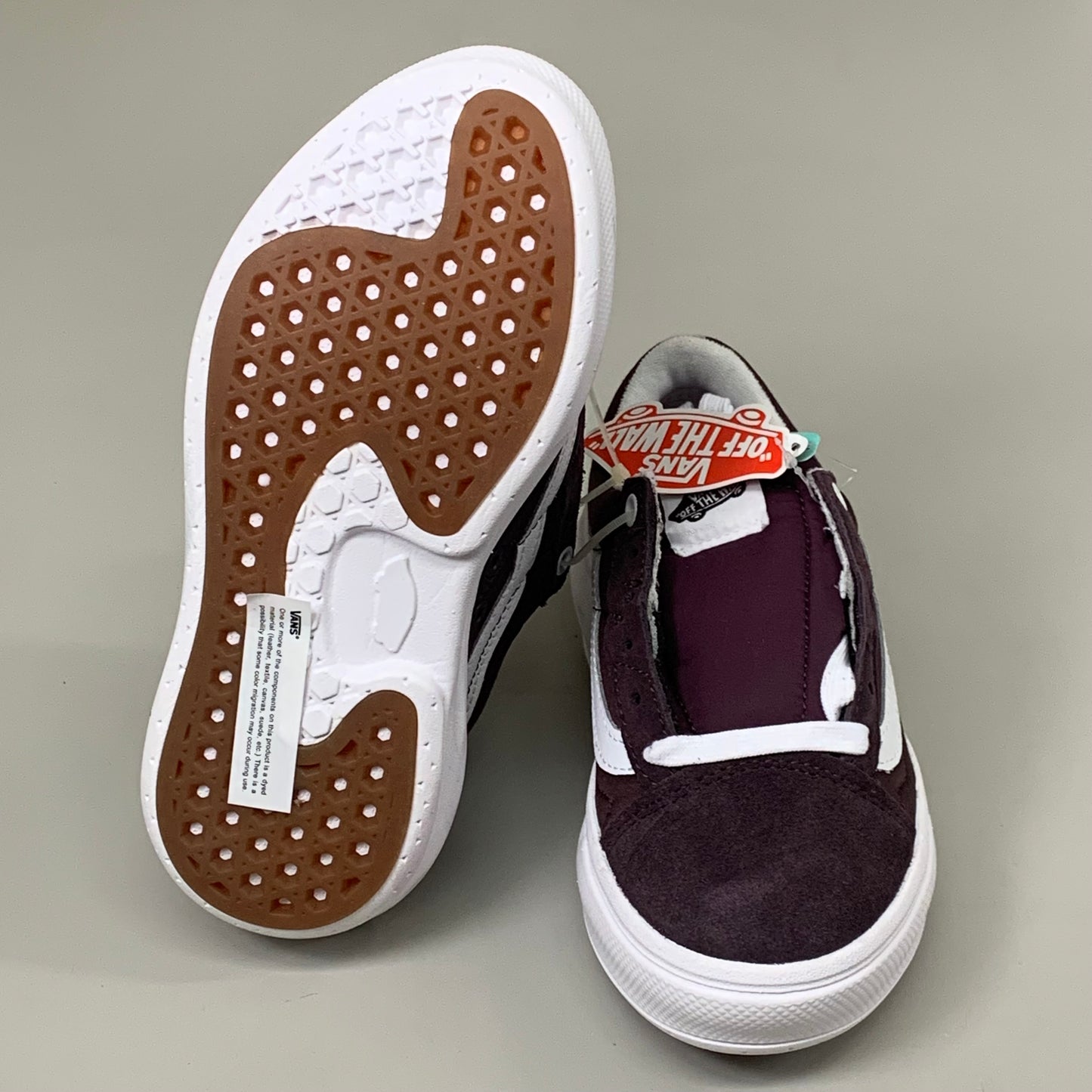 VANS Old Skool Overt Sneakers Extra Cushion Men's SZ 4 Women's SZ 5.5 Burgundy