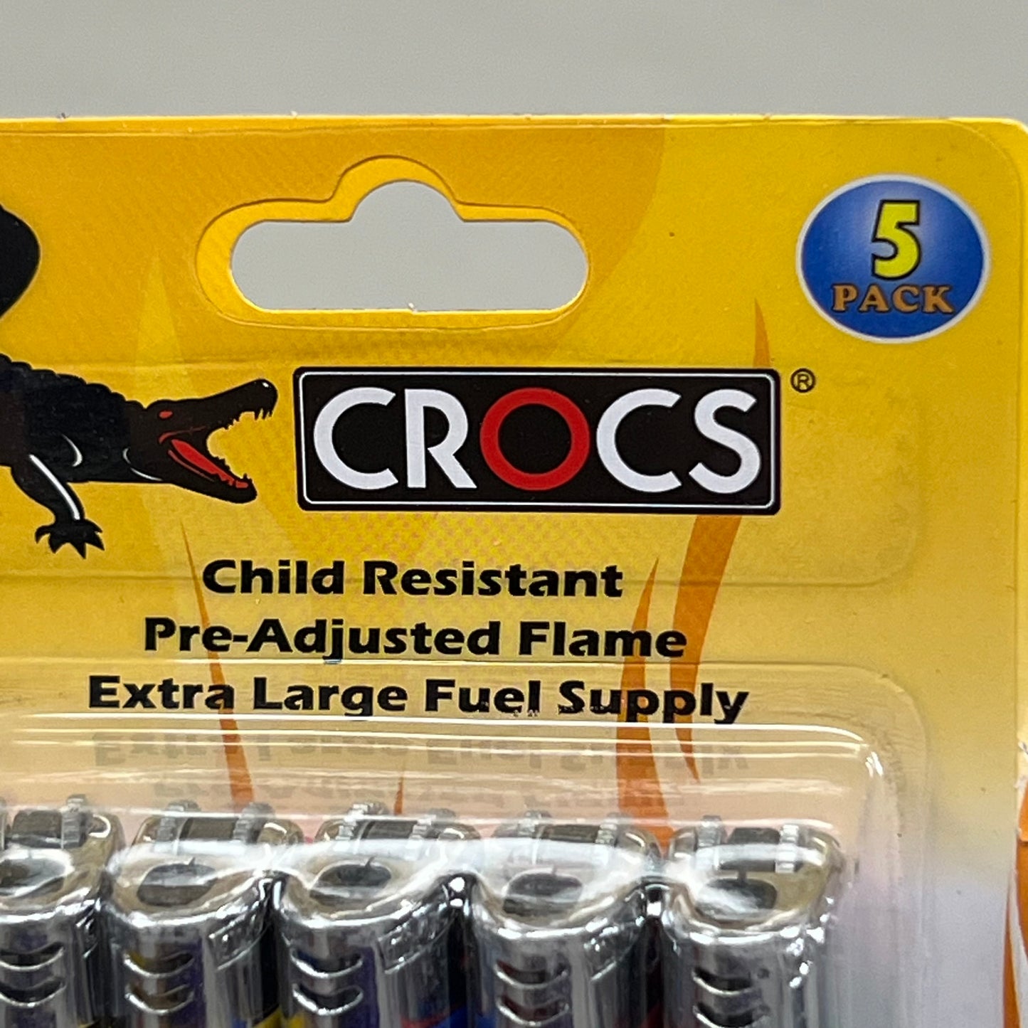 CROCS (4 Pack) 5 Pack Of Lighter's Multi Colored