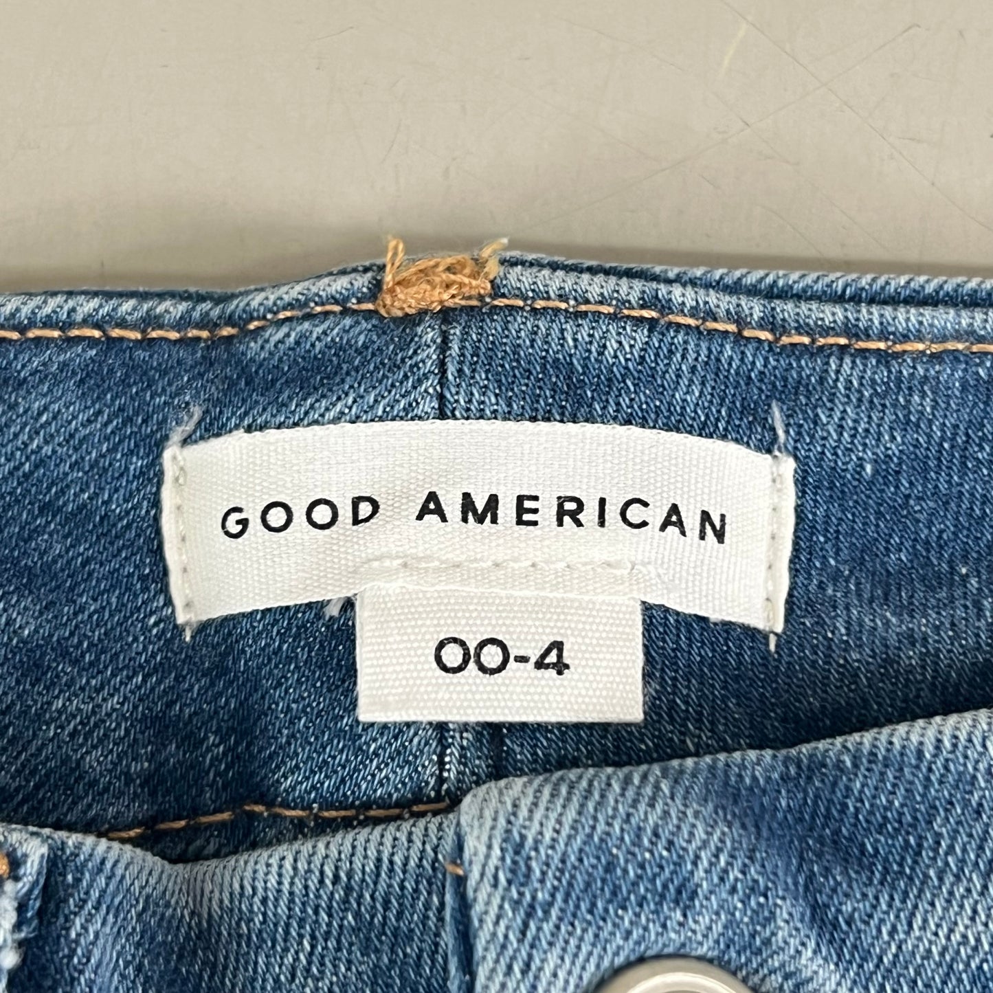 GOOD AMERICAN Good Waist High-Rise Jeans Women's Sz 004 Indigo324 GWAFDV478T