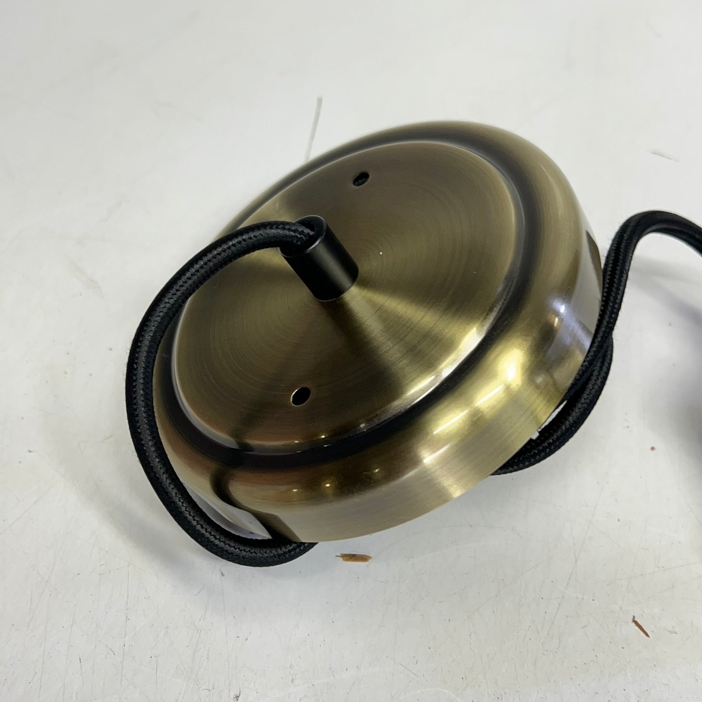 GOLDEN LIGHTING Orwell 1 Light Medium Pendant 14' - 120" Wire Black 3306-LAB-B|LK