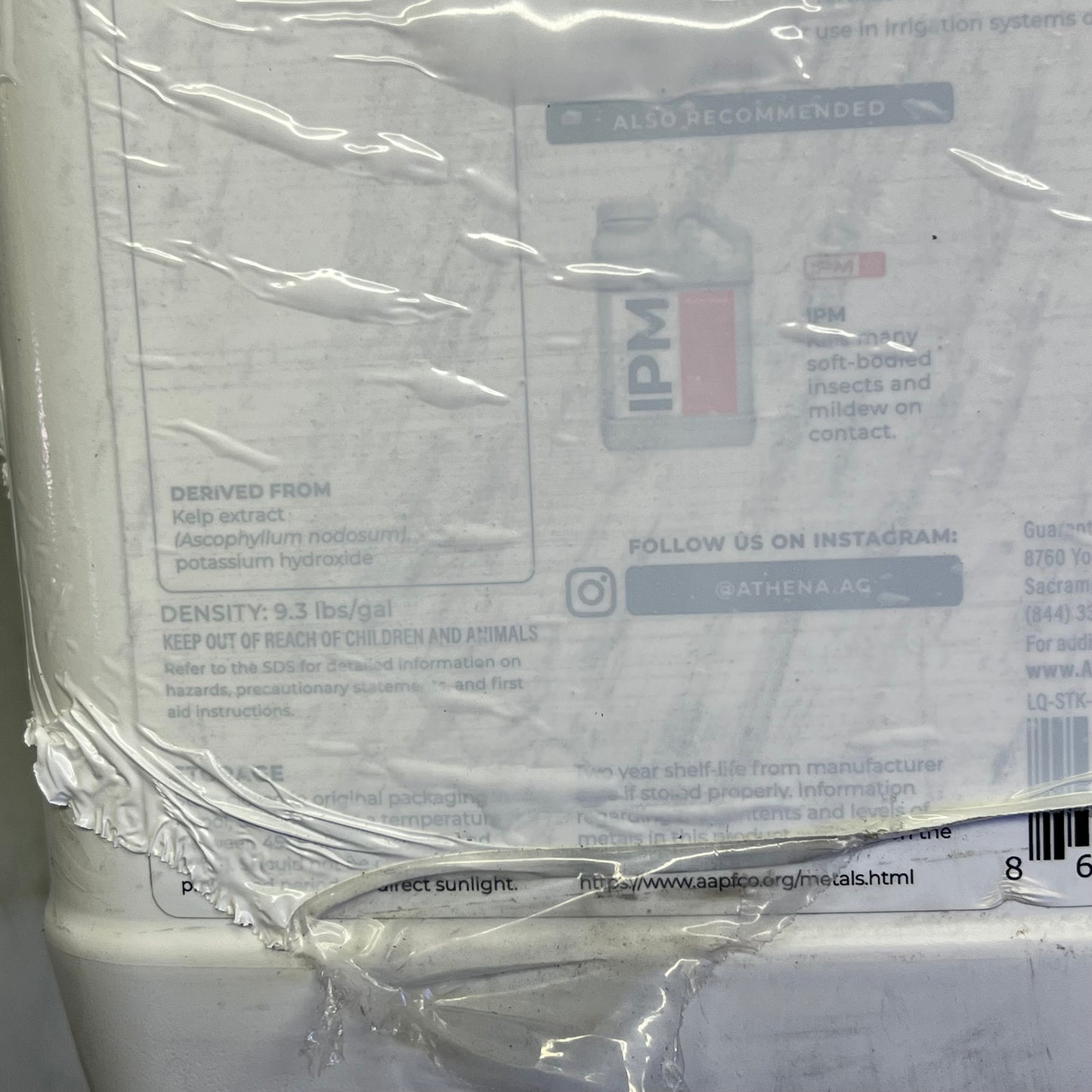 ATHENA  Stack Bloom Enhancer 0-0-1 Natural Plant Nutrient 1 Gallon Clear LQ-STK