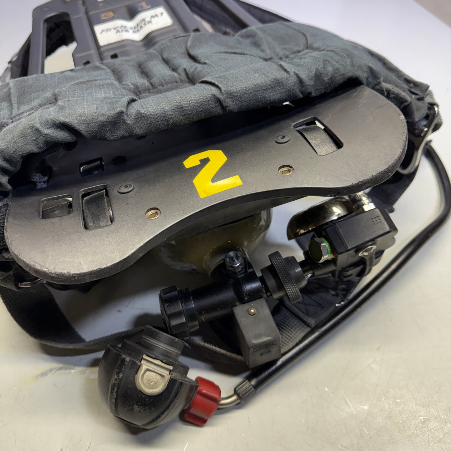 Z@ MSA (*PARTS ONLY*) FireHawk M7 SCBA Air Pack W/ Tank Firefighter Gear (AS-IS)