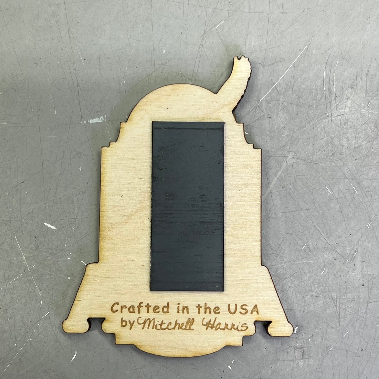 (2 PACK) Boat in the Sea Laser Cut Wood Magnet Souvenir JUNEAU, AK Made In USA