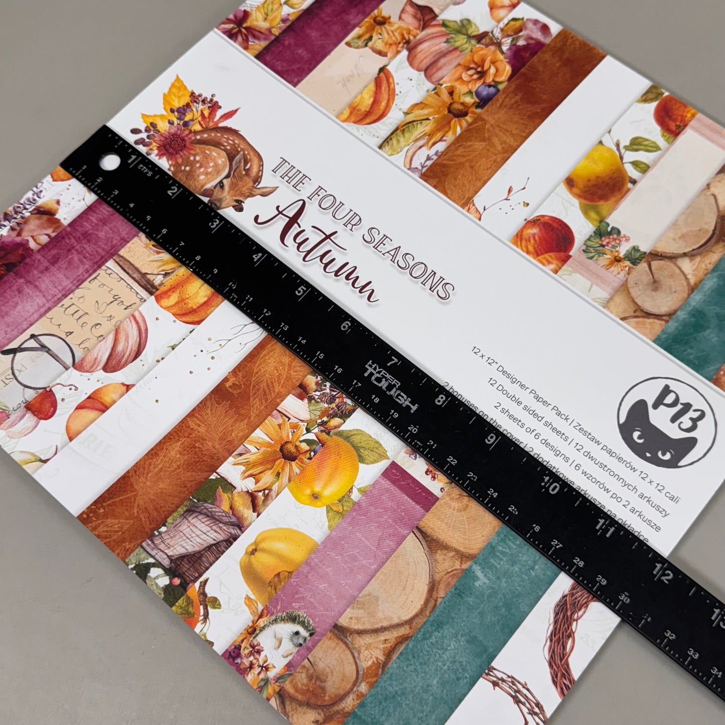 THE FOUR SEASONS (2 Pack) Autumn Collection Paper Pad Stock Paper 12" x 12" 6 Designs