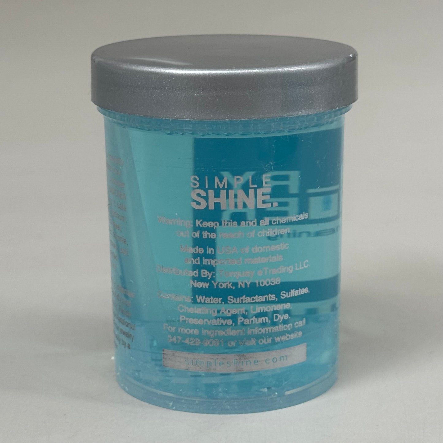 ZA@ SIMPLE SHINE Gentle Jewelry Care Kit w/ 100% Brush & Cloth Blue X002VXCEMH As-is Damaged Packaging B