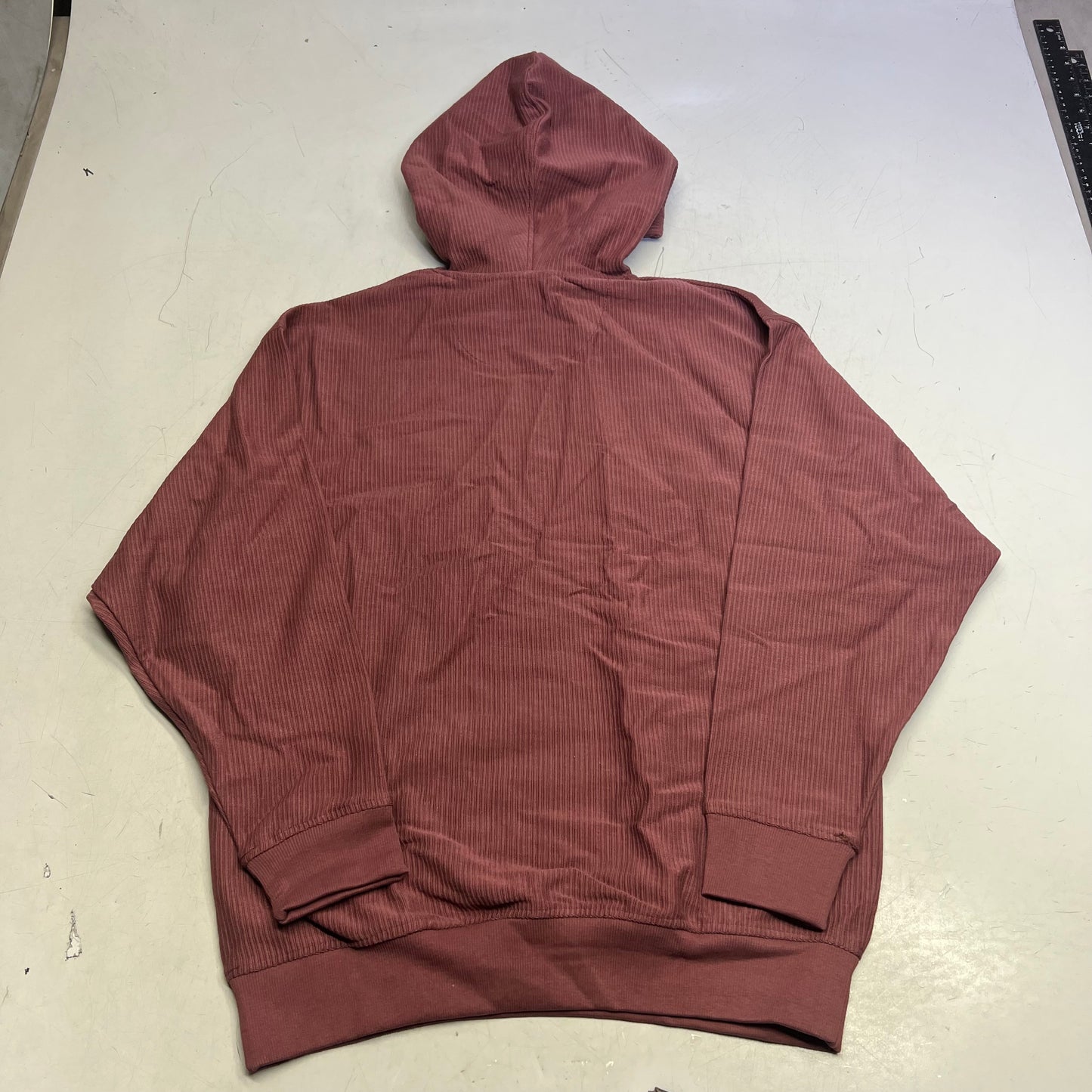 OUTFITTER TRADING CO Juneau Alaska Ribbed Souvenir Hoodie Women's Sz S Maroon