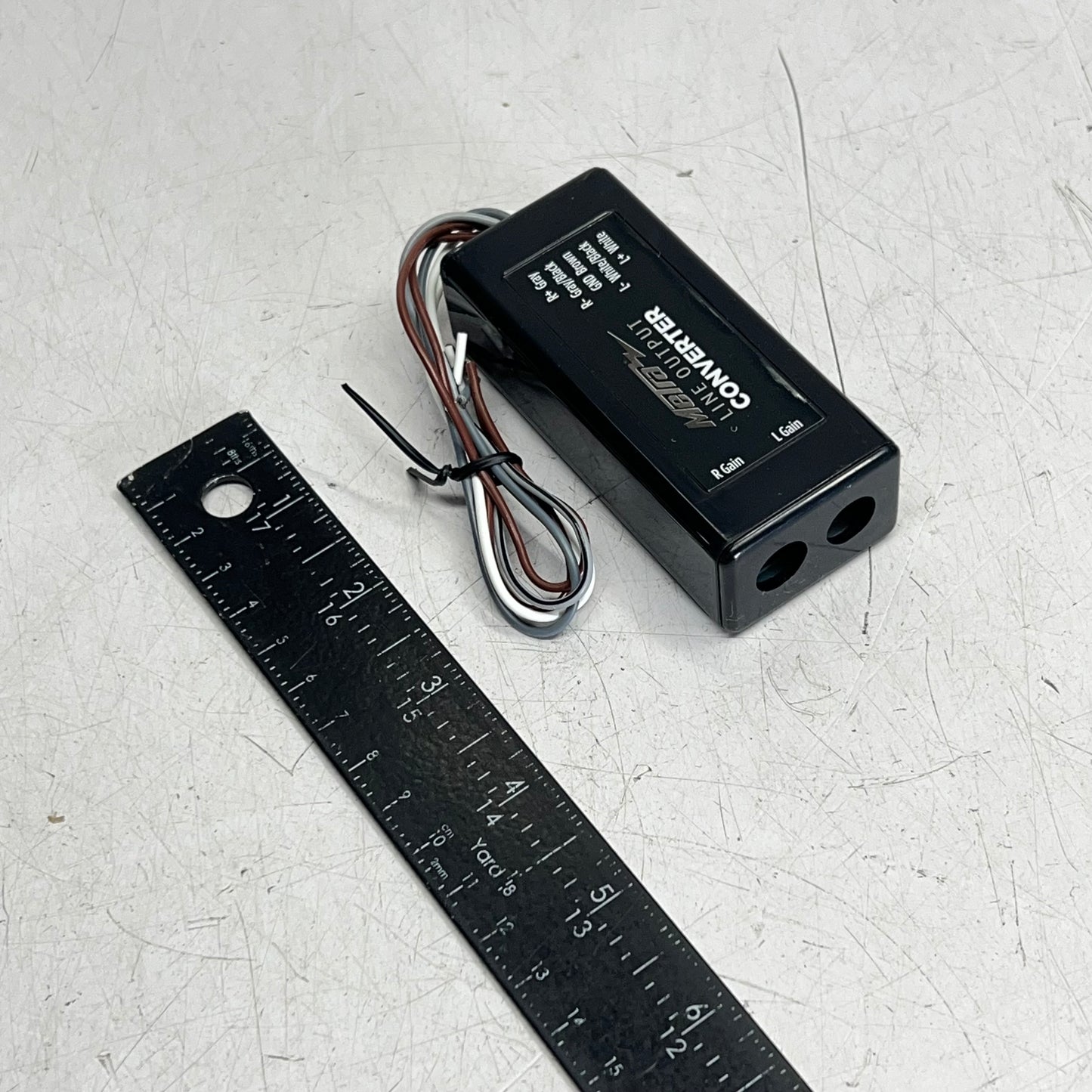 METRA Line Output Converter Wire To Rca 2 Channel  Wide Range Black BY-LOC