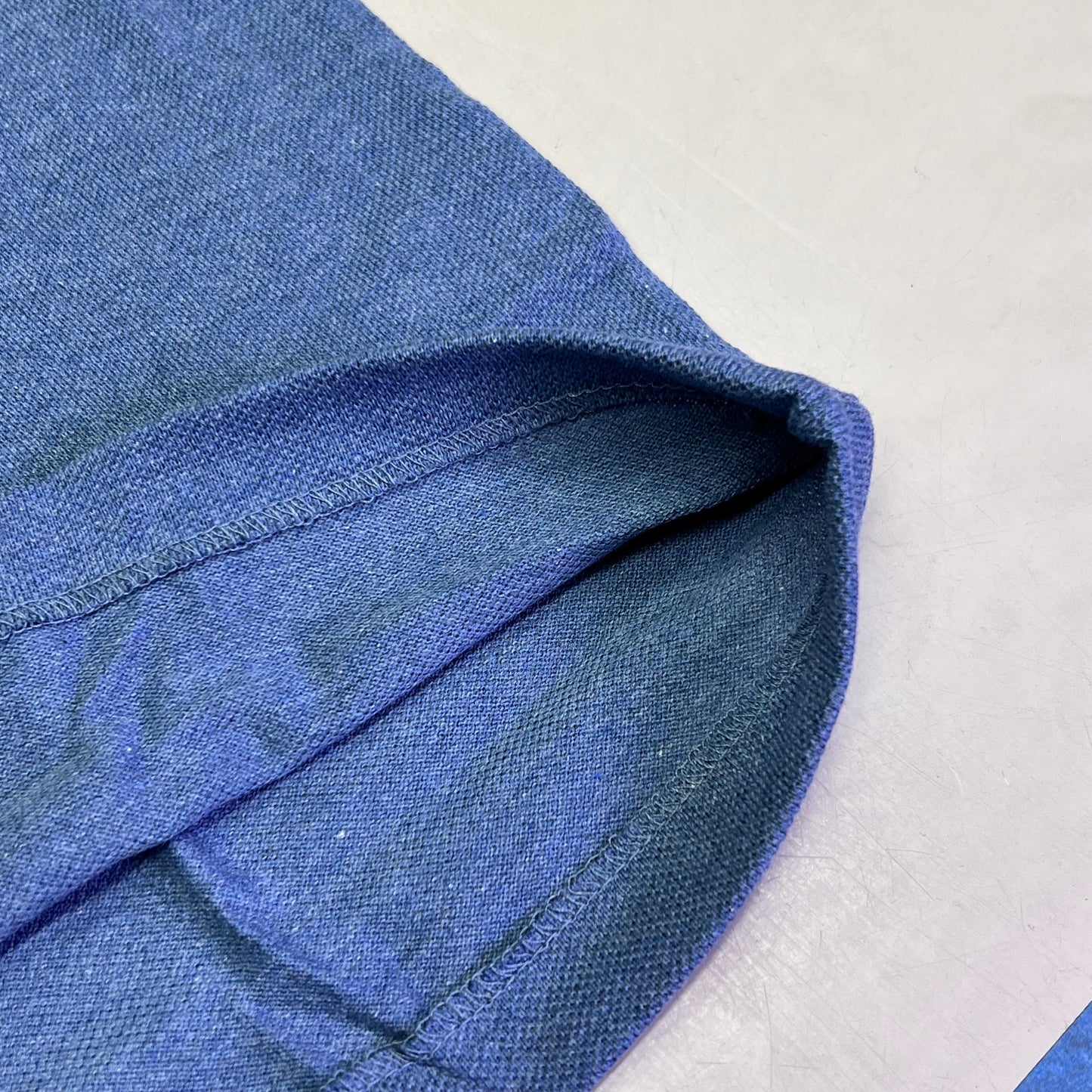 LACOSTE Classic Fit L.12.12 Heather Polo Ribbed Colar Men's Sz XS-2 Blue Chine