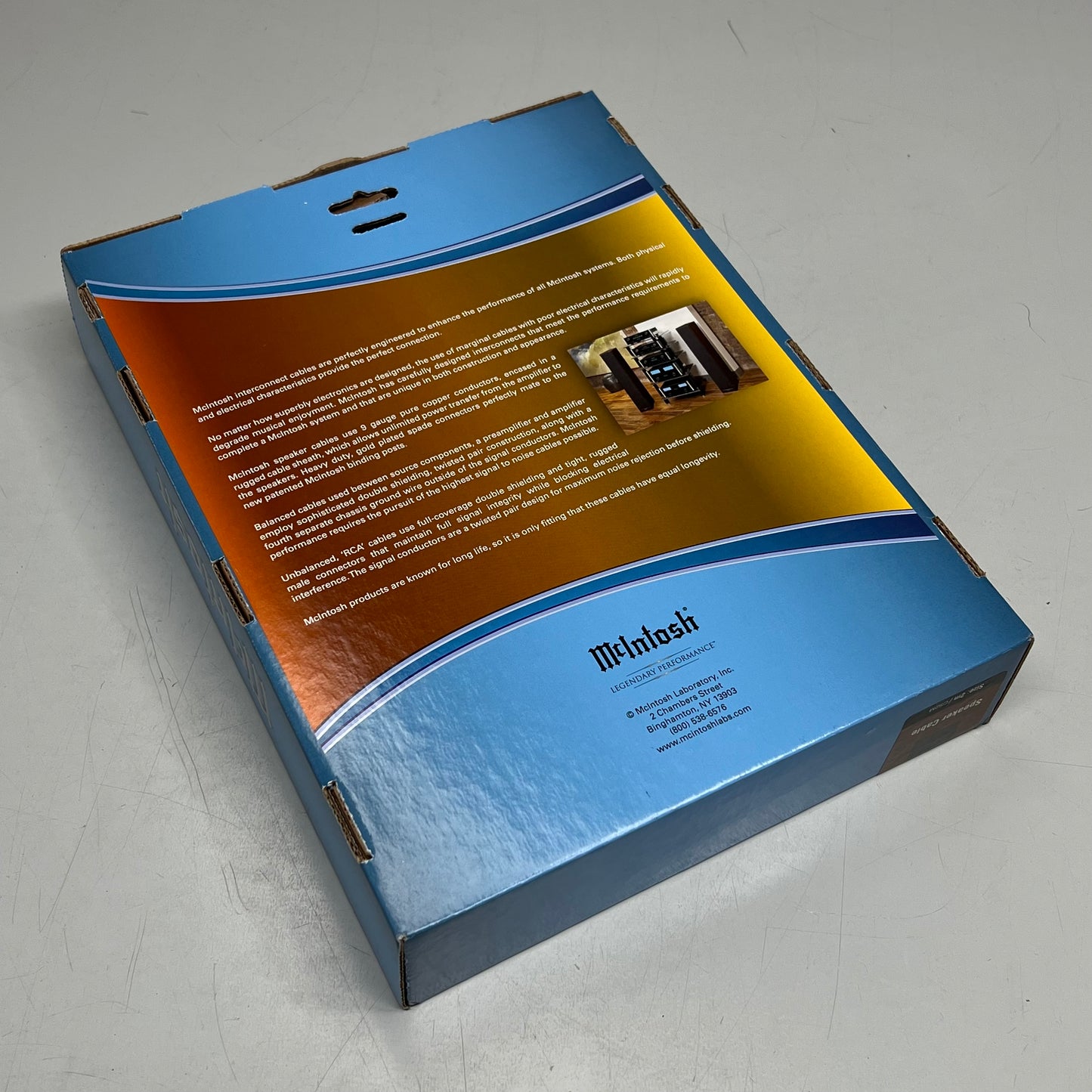 MCINTOSH Speaker Cables Fine Pure Copper In Fire Proof Insulators 2M CS2M