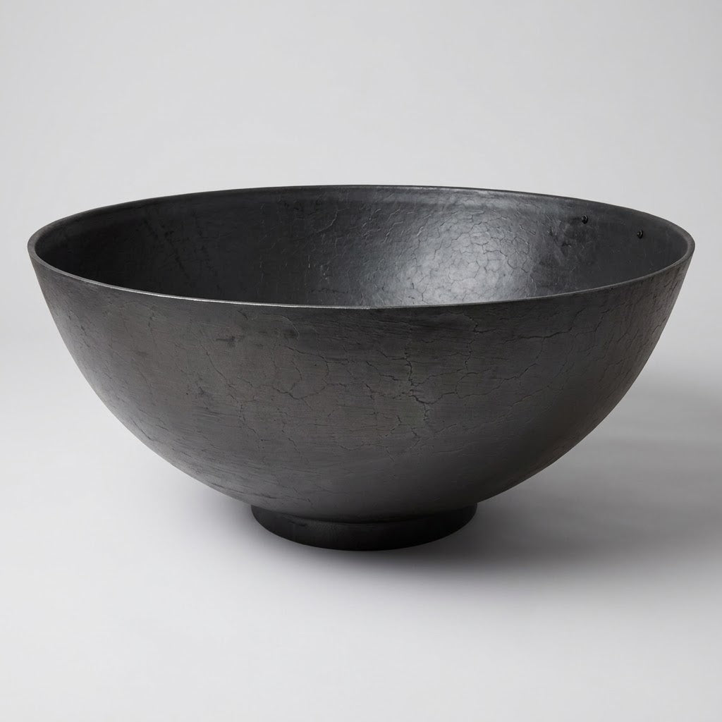 ASH & EMBER 42" Hemisphere Wood Burning Fire Pit Bowl - Cast Iron Outdoor Patio Firepit 42HEMIPIT_AE