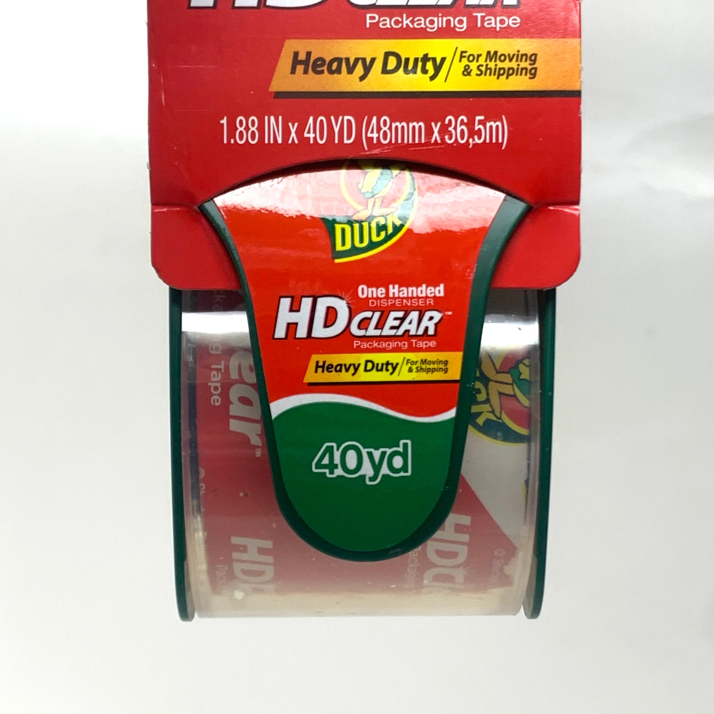 3PK DUCK PACKING TAPE Heavy-Duty Packing Tape 1.88" X 40 YD Clear w/ Dispenser 075353358856