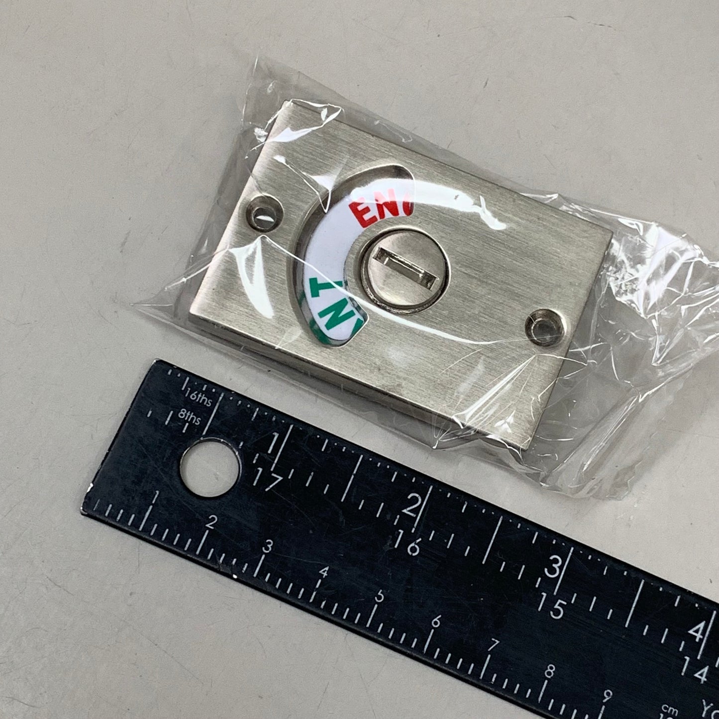 LVOERTUIG (2 PACK) Door Lock Door Latch Bathroom Indicator Satin Nickel B07NVNJWV6