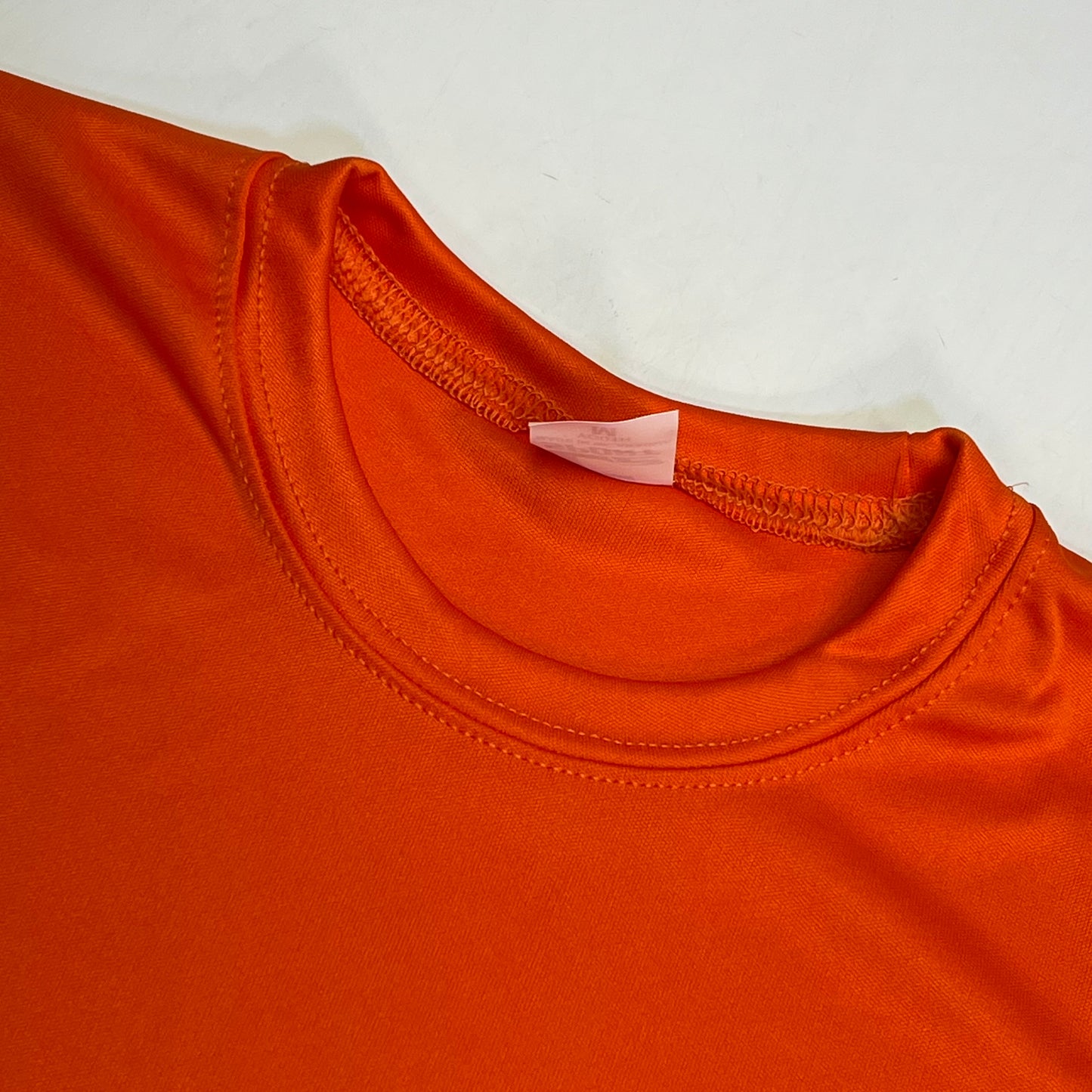 C2 SPORT (5 PACK) Moisture Wick Short Sleeve Work Shirts Youth Sz M Orange