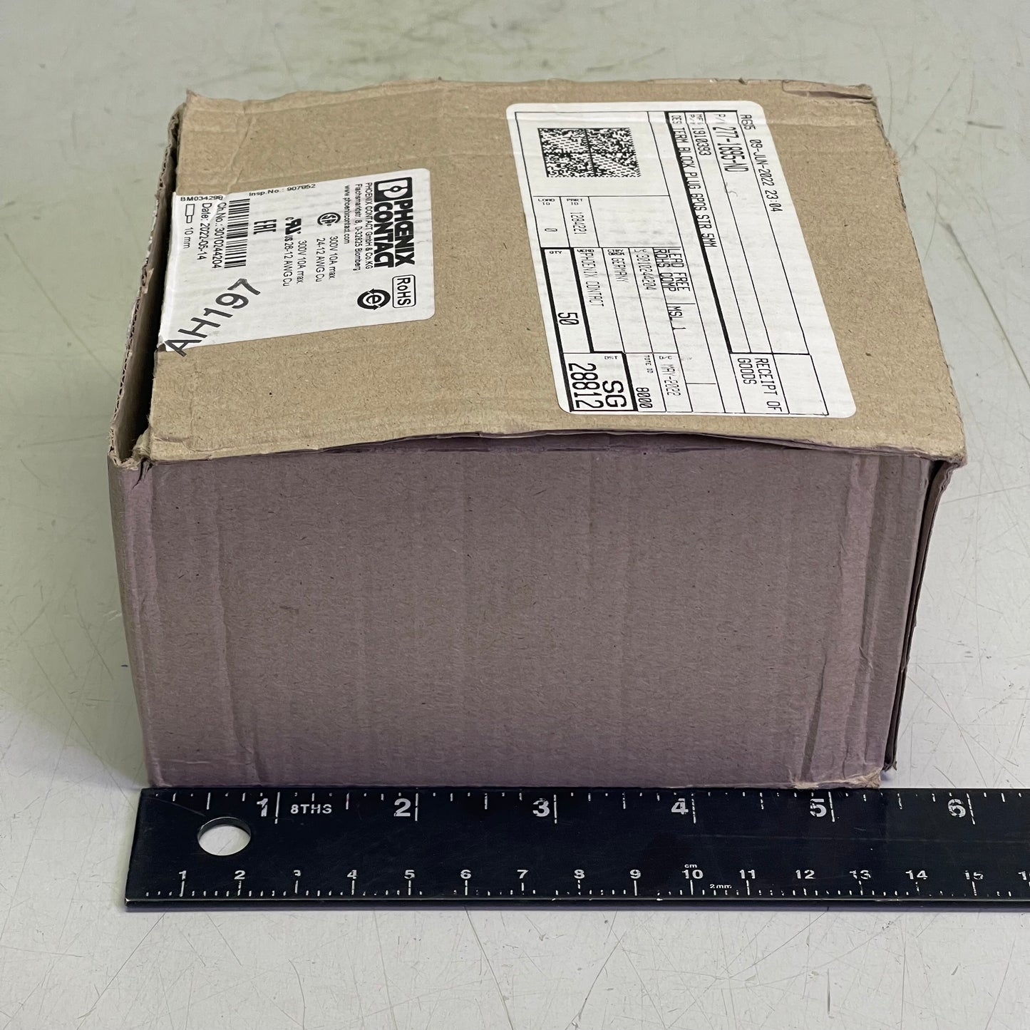 PHOENIX CONTACT (50 PACK) FKC 2,5/6-ST Pluggable Terminal Block Green 1910393