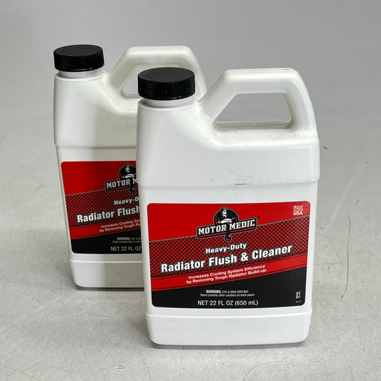 ZA@ MOTOR MEDIC (2 PACK) Heavy Duty Radiator Flush & Cleaner Deep Cleaning Formula 22 fl oz  C2124