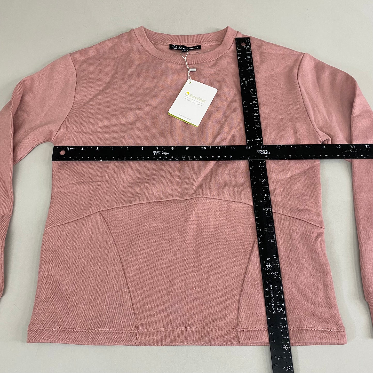 SAMSHIELD Florine Long Sleeve Shirt Women's SZ S Blush Pink