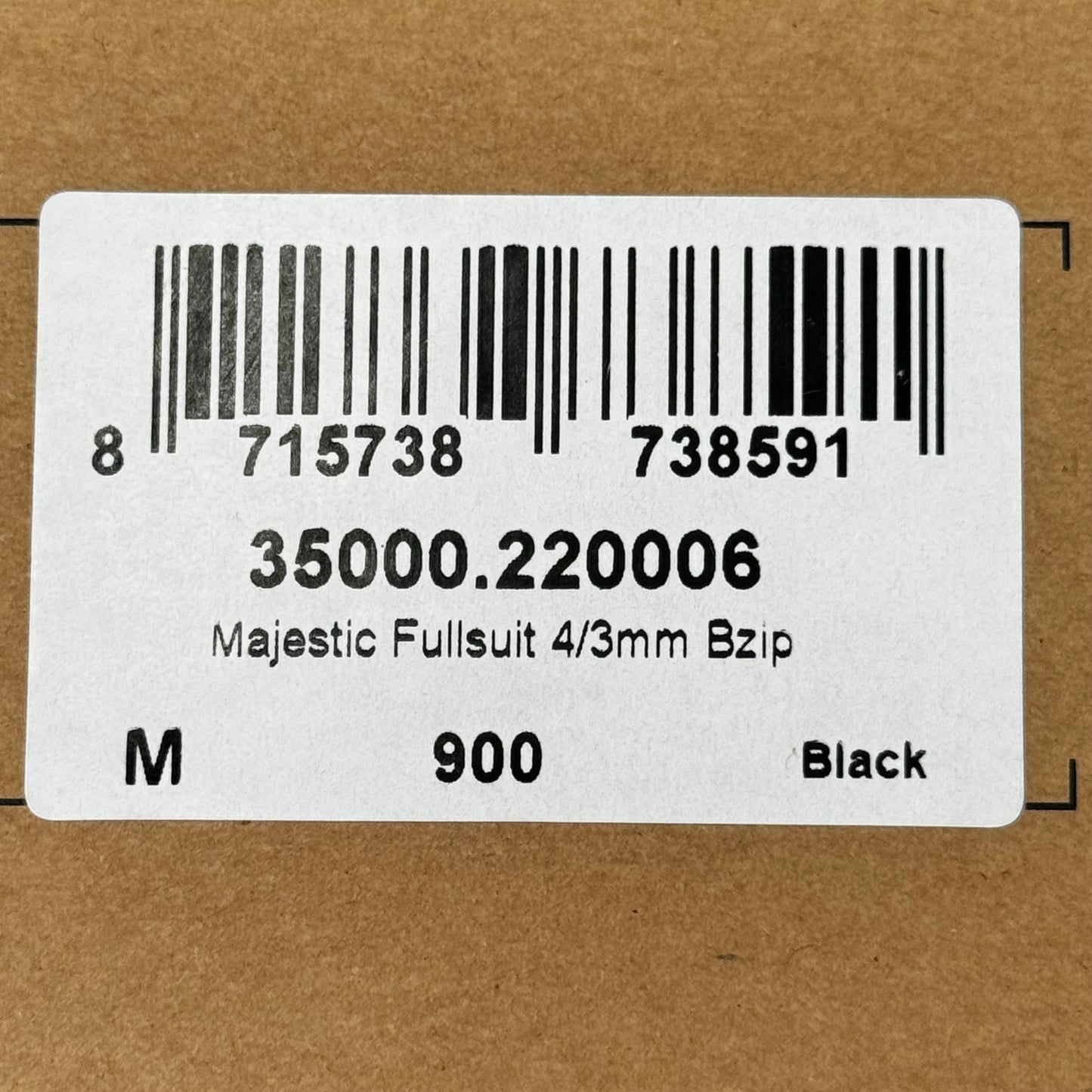 MYSTIC Majestic 2022 Fullsuit Back-zip Knitflex+ 4/3mm Sz M Black 35000.220006