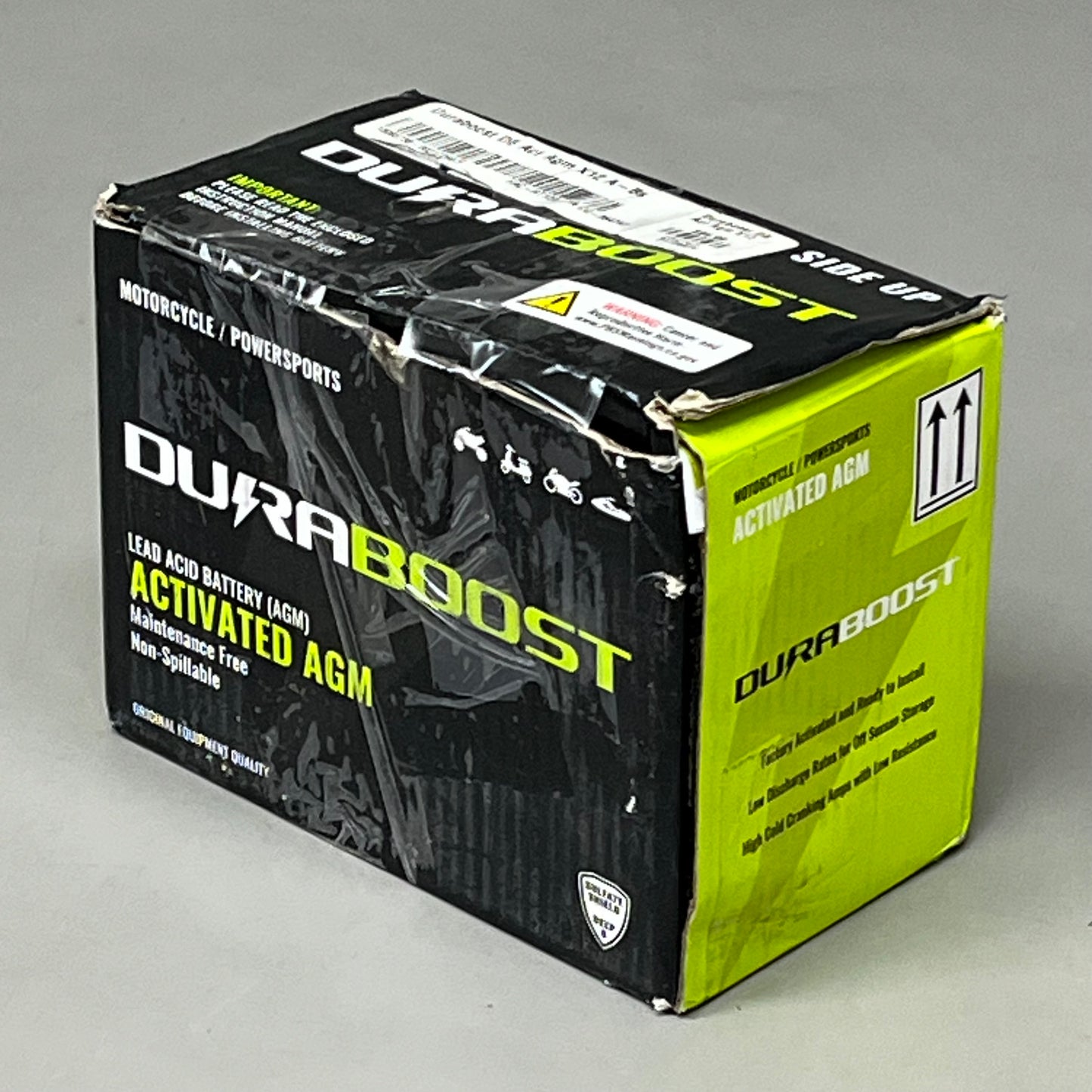 DURABOOST Lead Acid Battery Activated AGM 12V 10 AH 175 CCA DA12A-BS Like New