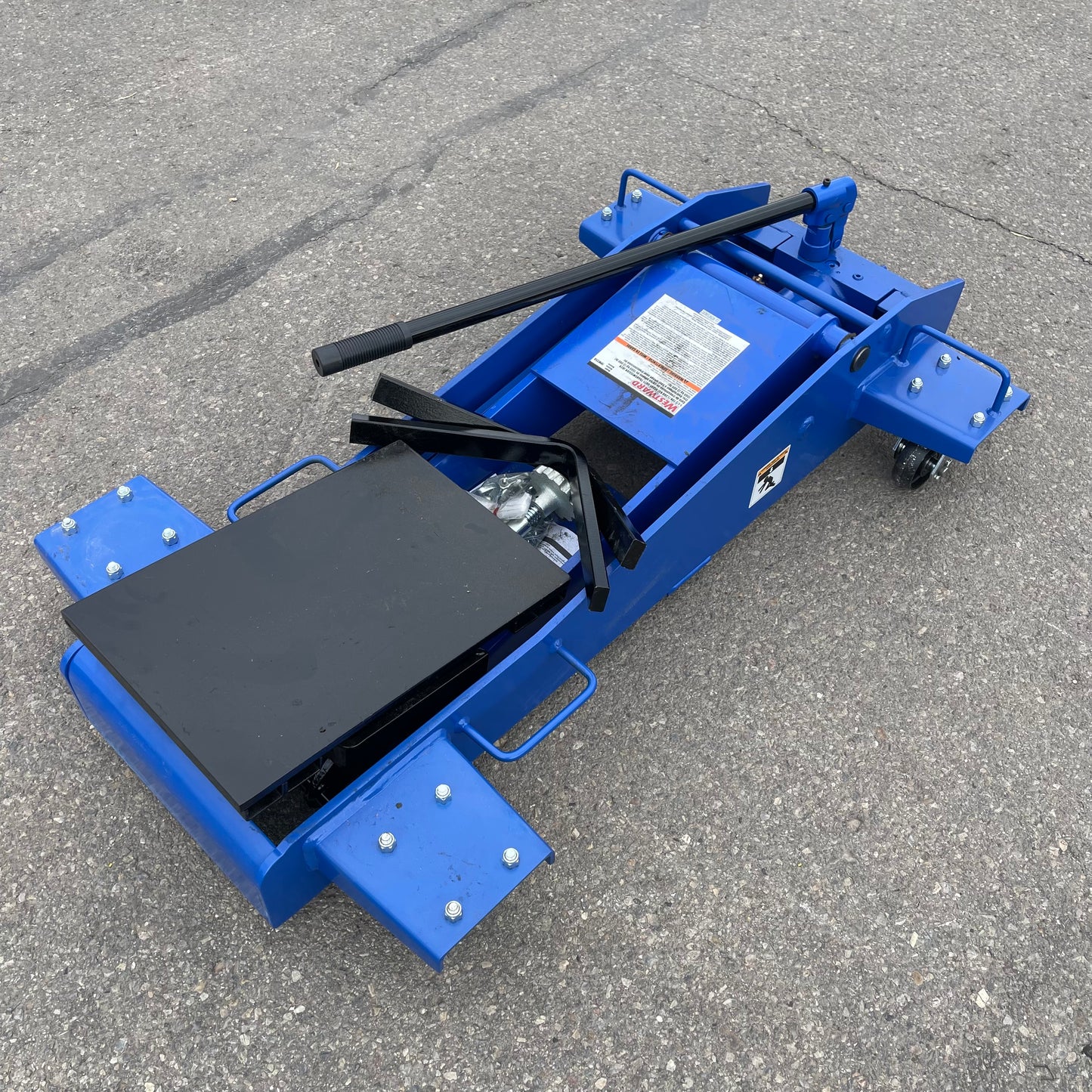 Z@ WESTWARD Heavy Duty Transmission Jack 1-1/2 ton Blue 1VW35A (New)