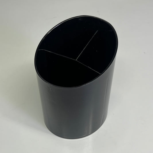 ZA@ UNIVERSAL  (2 PACK) Large Pencil Cup  4.38" D x 5" H Black UNV08108