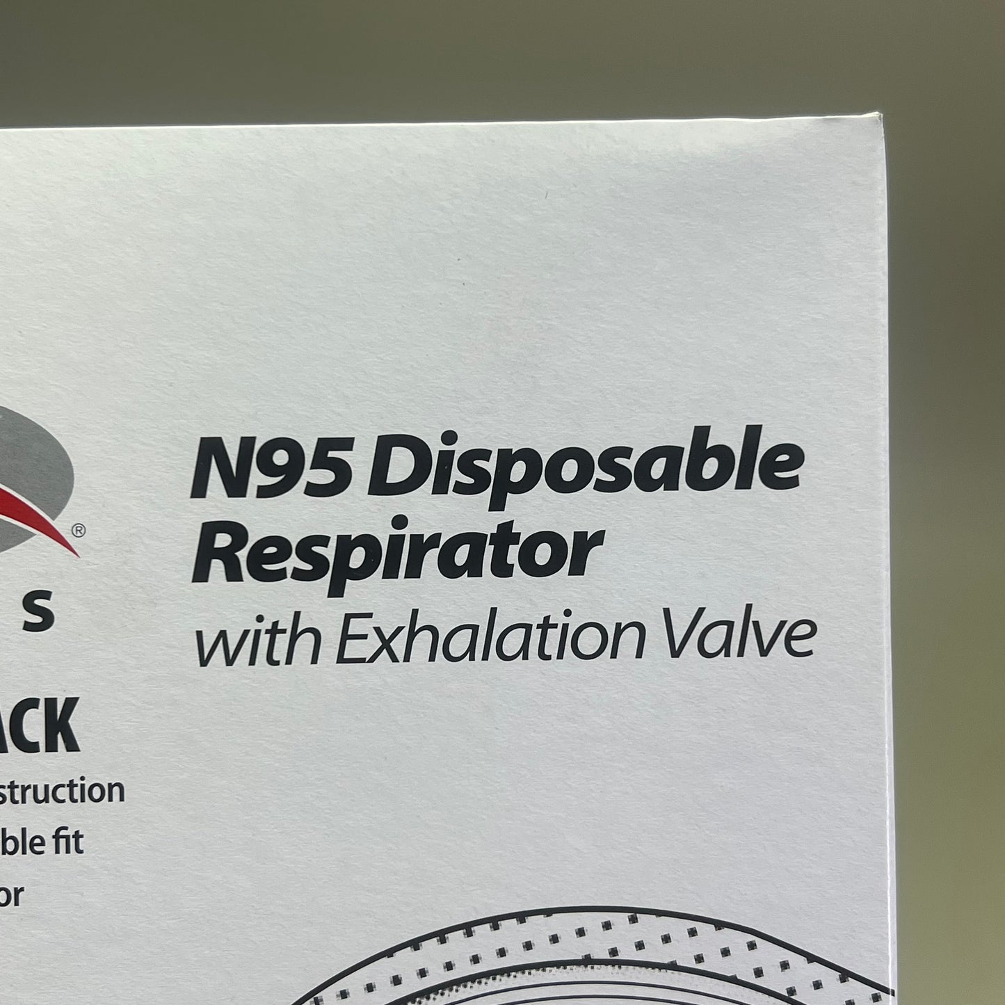 AEGIS (2 PACK, 10 per Box) N95 Disposable Respirator & Exhalation Valve 152625