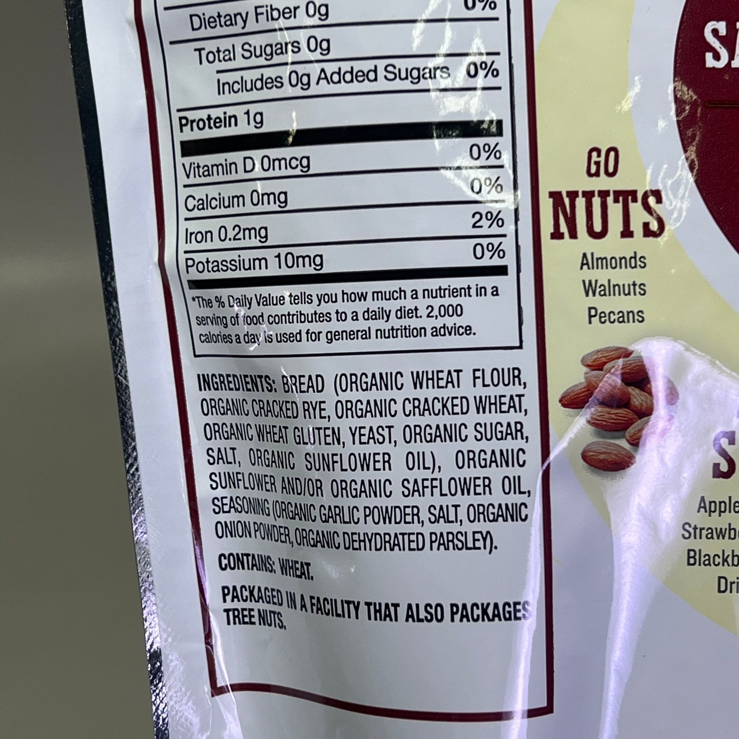 FRESH GOURMET (9 PACK) Organic Croutons Seasoned Salad Topping 4.5 oz BB 04/26