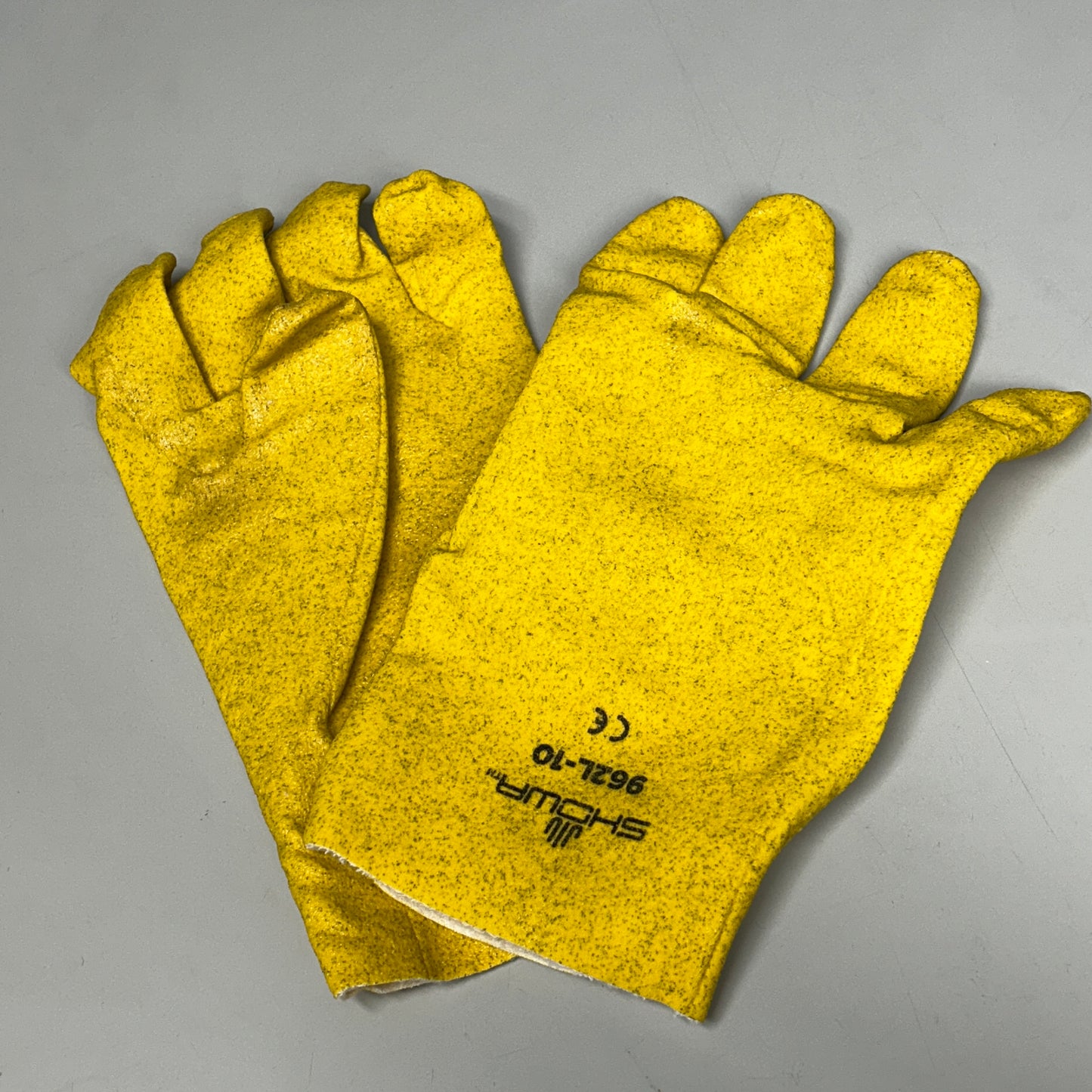 SHOWA (6 PAIR) PVC Work Gloves Heavy Duty Pairs Yellow 962L-10 (New)