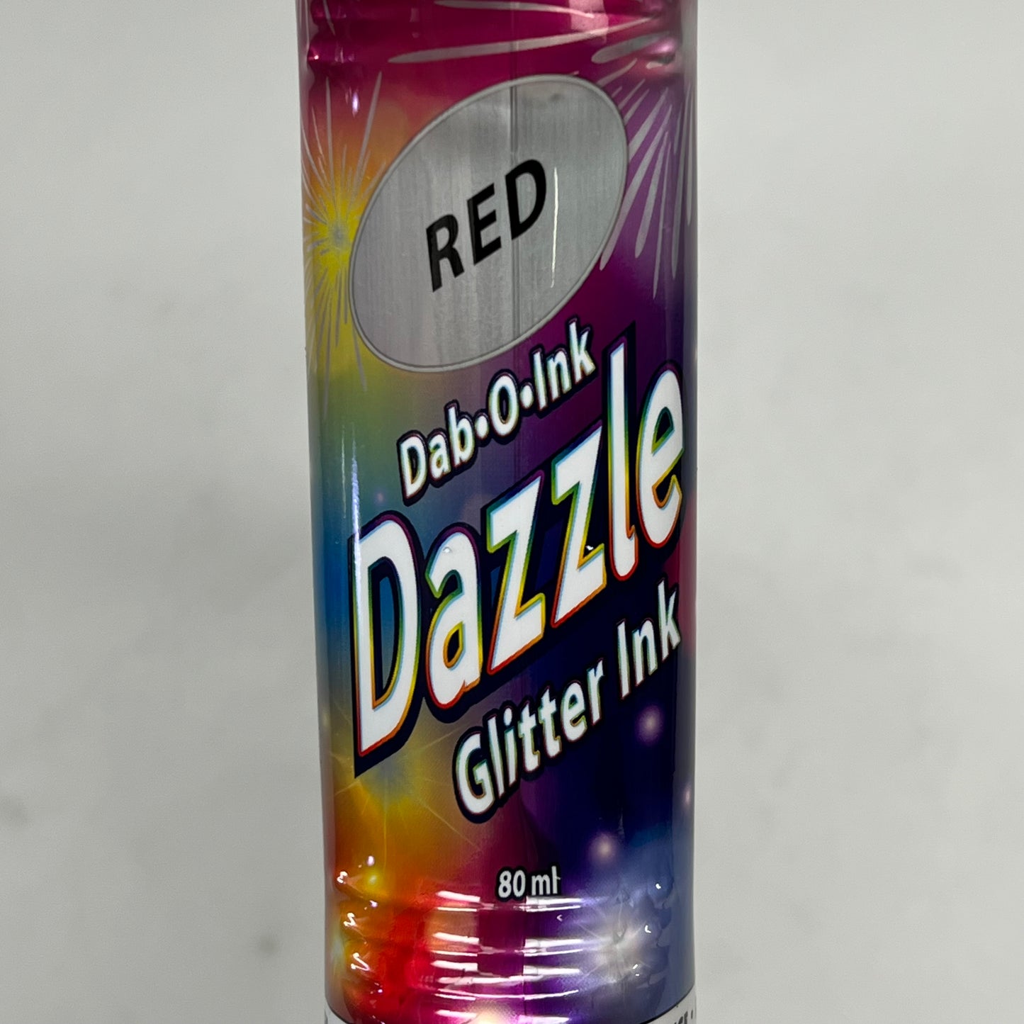DAB O INK (12 PACK) Dazzle Shimmery Glitter Ink Bingo Dot Marker 80 Ml Red A26