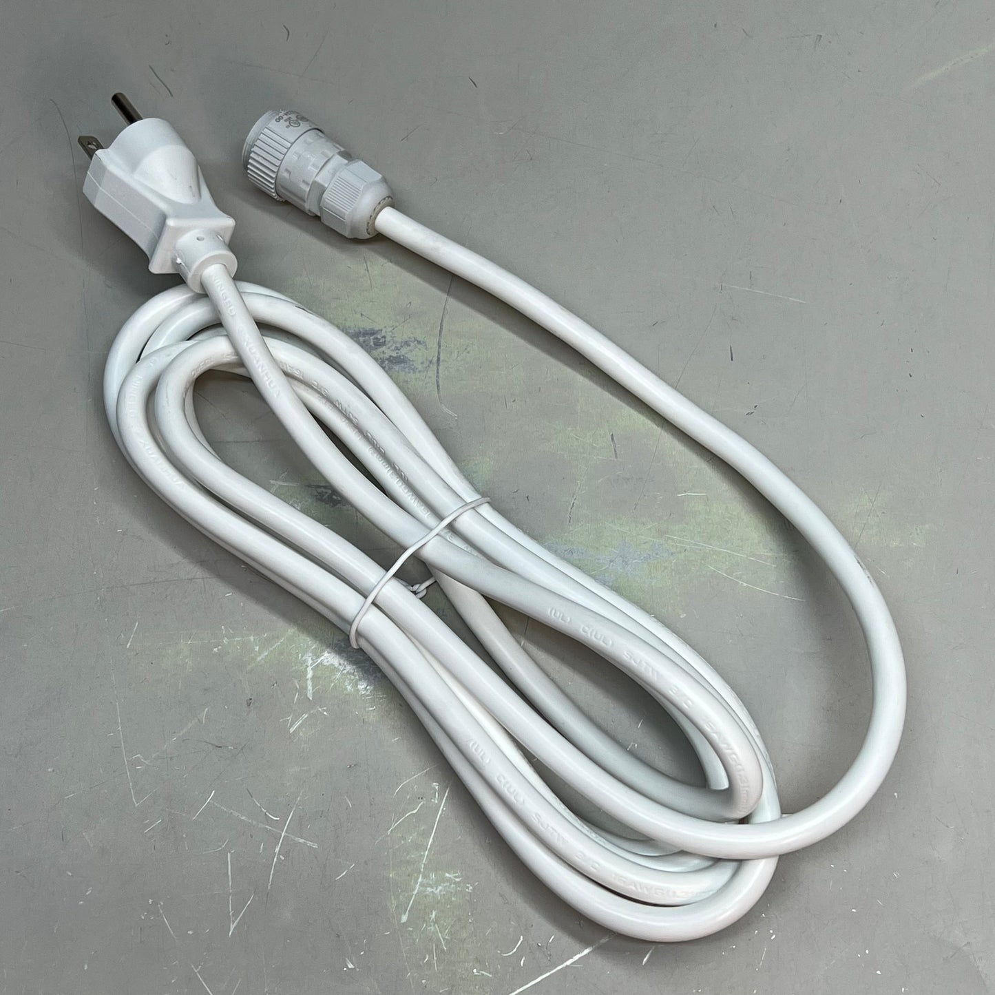 ZA@ NINGBO XUANHAU (2 PACK) Power Cords SJTW 3/C 16 AWG 105 Degree FT3 300V 10ft White 10200000025 B