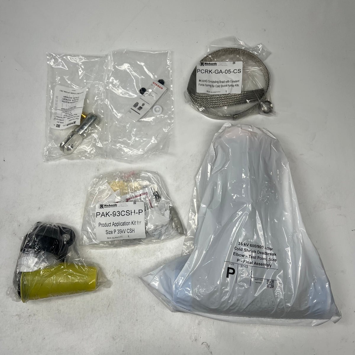 RICHARDS Cold Shrink Dead Break Elbow Kit Fully Shielded 35K 600A 63CSHT2PR1G