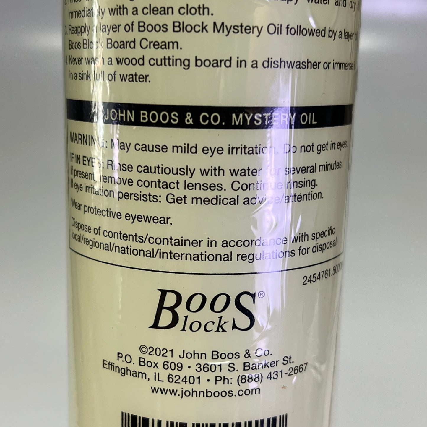 JOHN BOOS Care & Maintenance Pack Mystery Oil, Cream & Applicator MYSCRMAPP