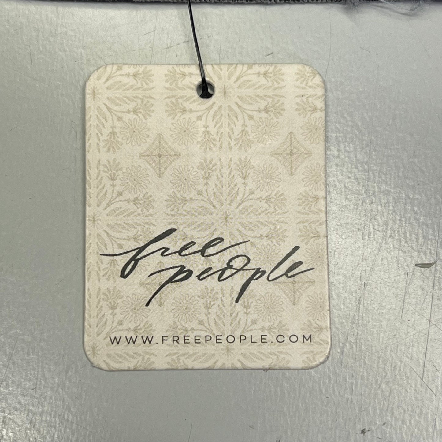 FREE PEOPLE 100% Cotton Louie Indigo Top Women's Sz L Black 98546724