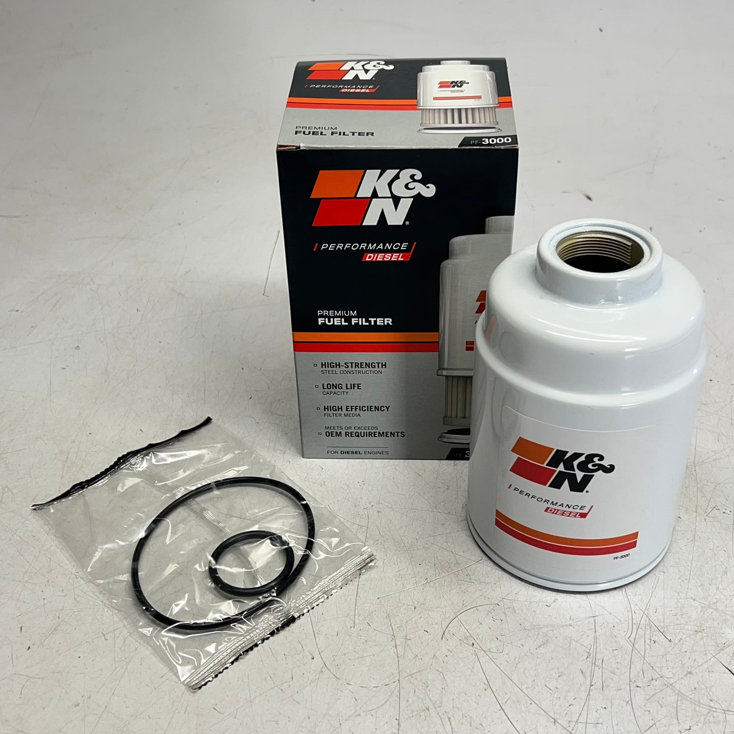 K&N High Strength Steel & Cellulose Media Fuel Filter For Chevrolet PF-|3000
