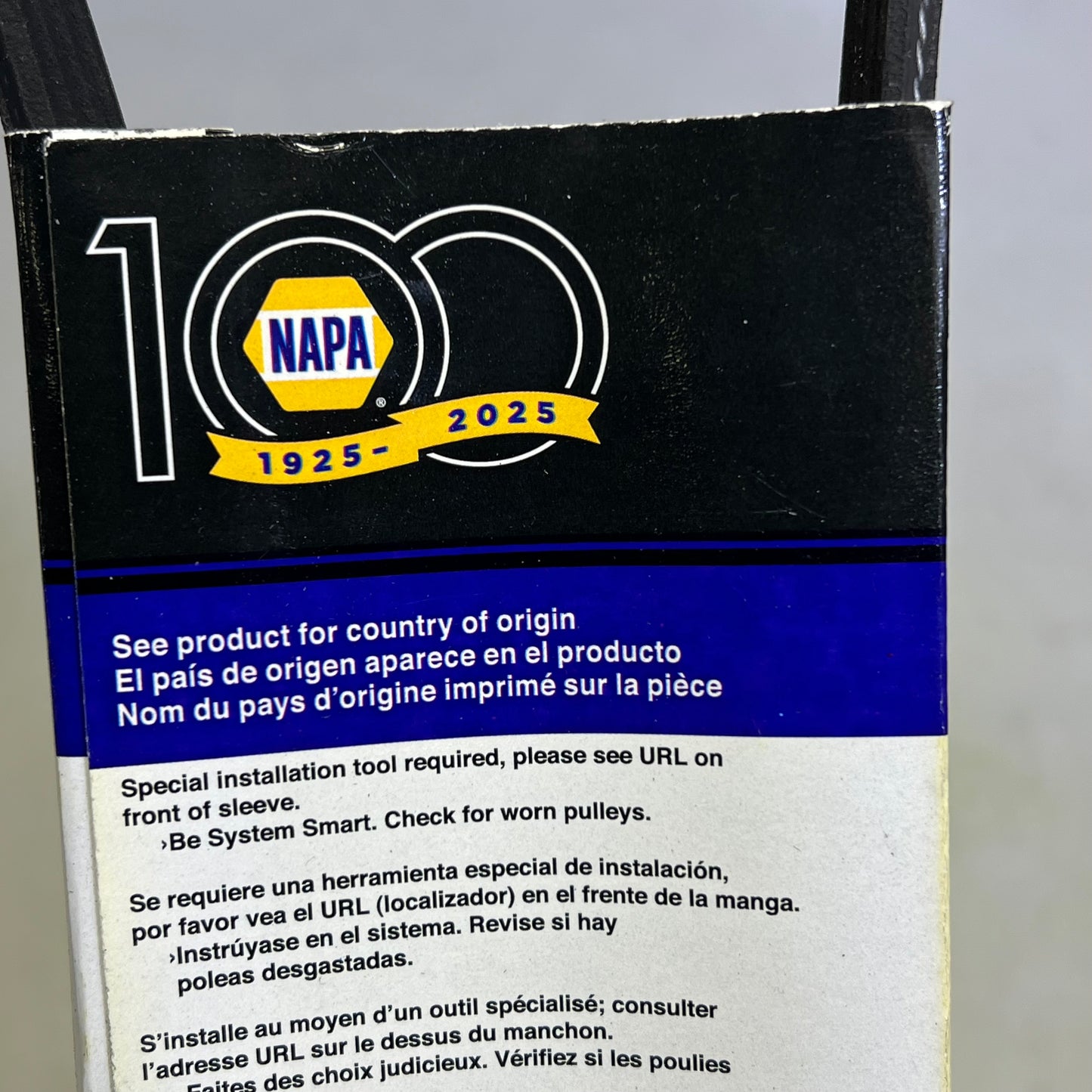 NAPA Micro-V Belt For Cadillac & Chevrolet  K04 9/16"x34 3/8" - 3mm 5040337SF