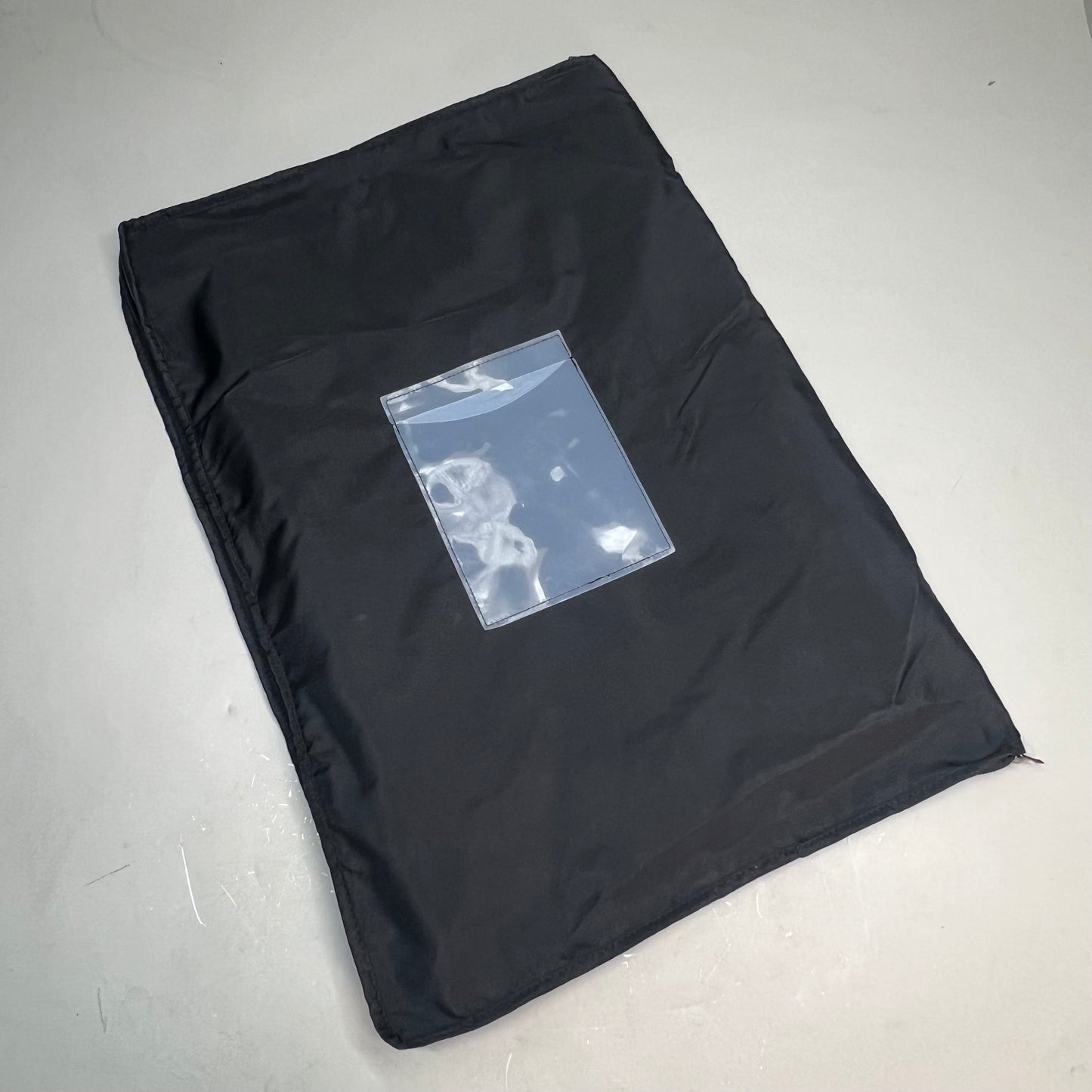 SEASON Zip Garment Bag W/ Handles, Pockets & Clear Name Slip 27"x20" Black