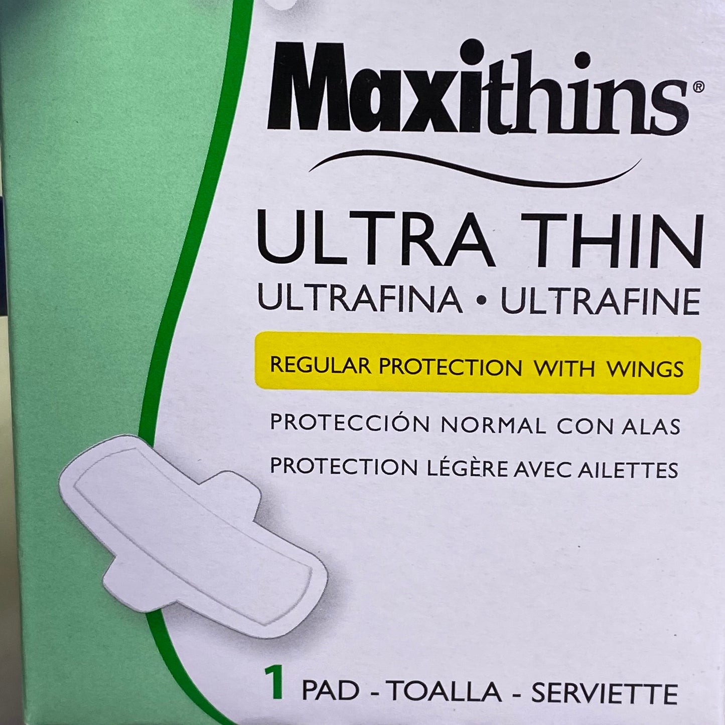ZA@ HOSPECO (200 PACK) Maxi Thins Ultra Thin Regular Protection W/ Wings MT-200 (AS-IS, Some are Damage) A