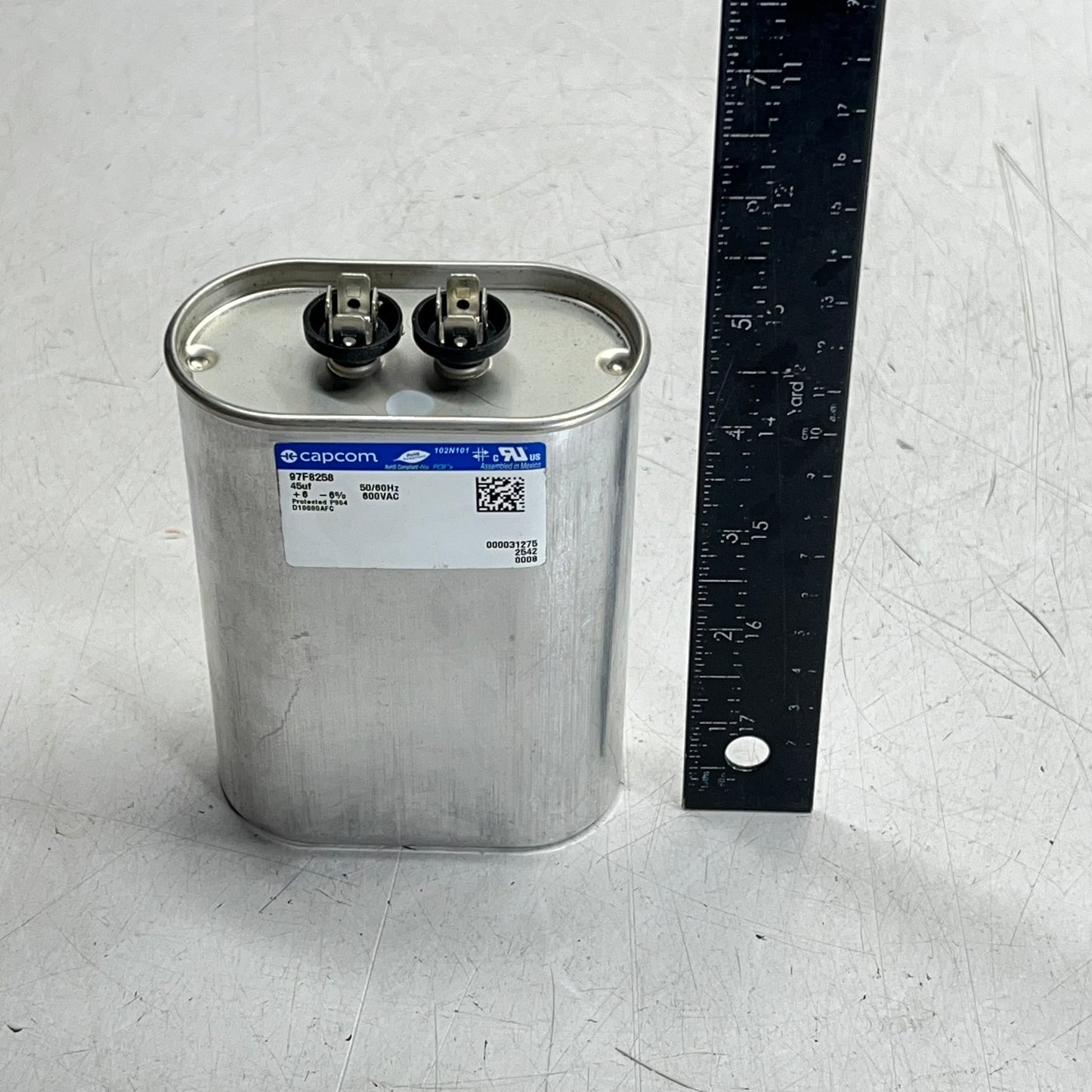 CAPCOM Quick Connect Film Capacitor General-Purpose AC Applications 600V 97F8258