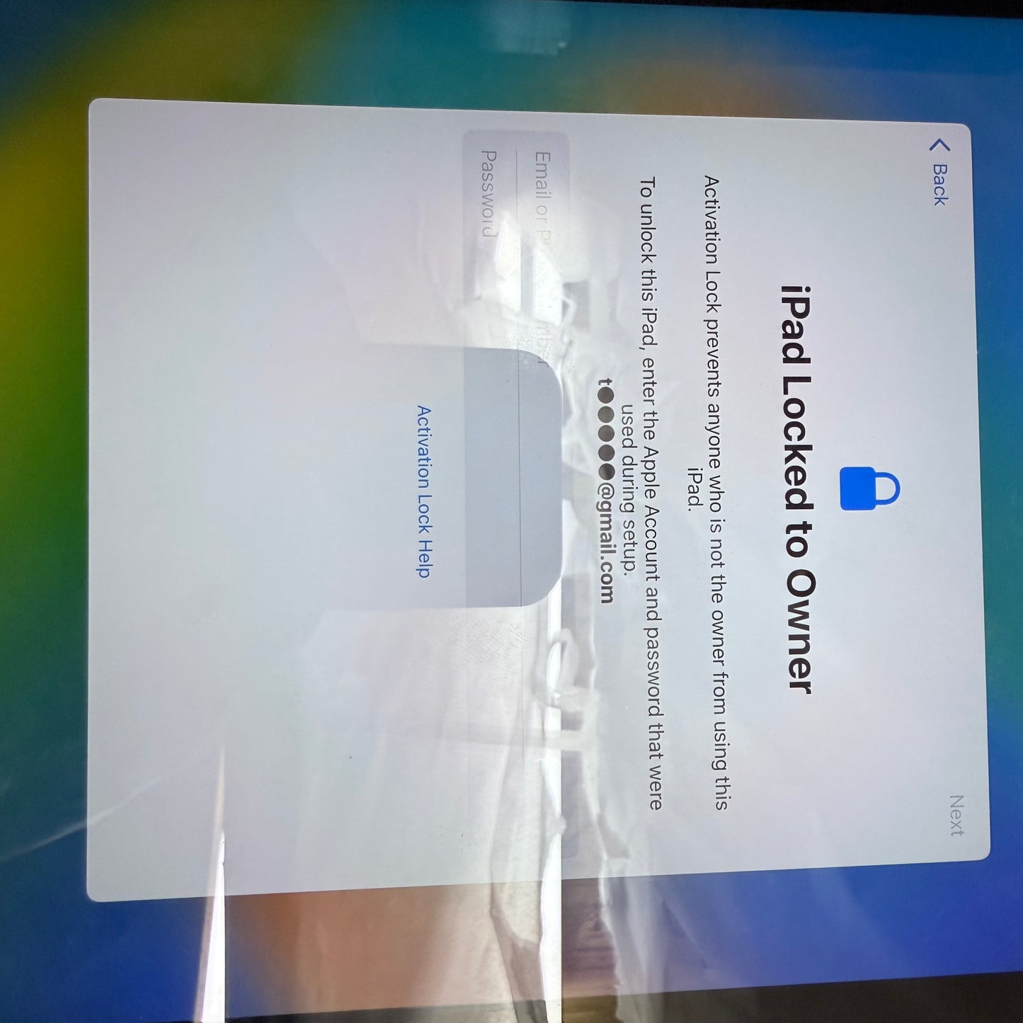 ZA@ APPLE iPad with iCloud Grey Aluminum (Account Locked for Parts)