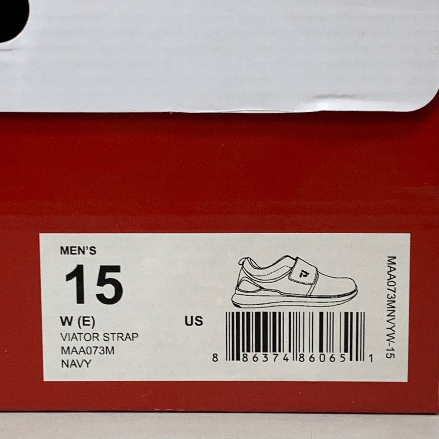 PROPET Viator Strap Shoe Diabetic Friendly W(E) Men's SZ 15 Navy MAA073MNVYW-15