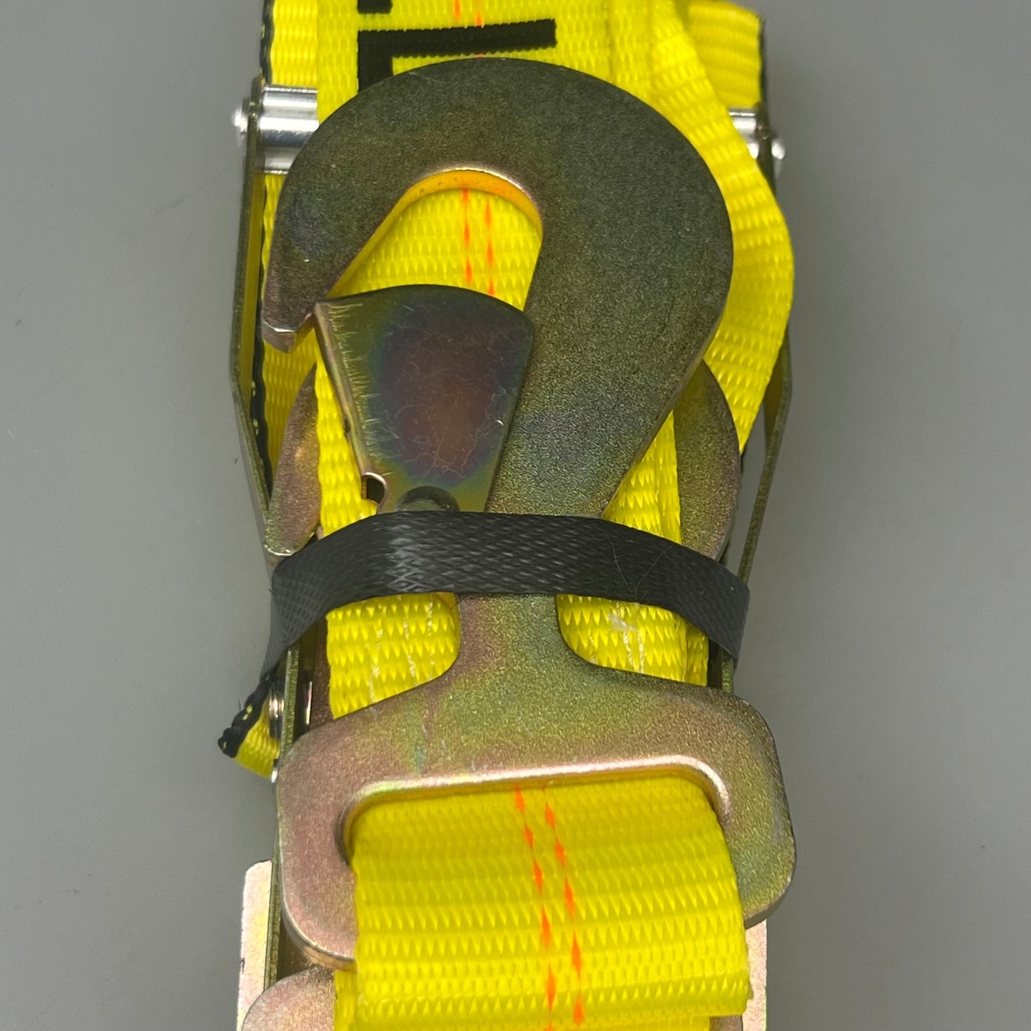 LWH 2PK Ratchet Strap Heavy Duty Towing Straps Yellow