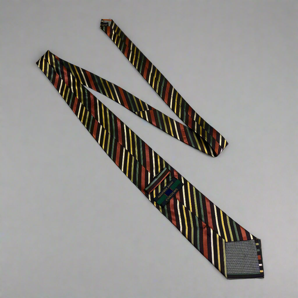 ALEXANDER JULIAN COLOURS 100% Polyester Stripe Design 60" Brown/Multicolor