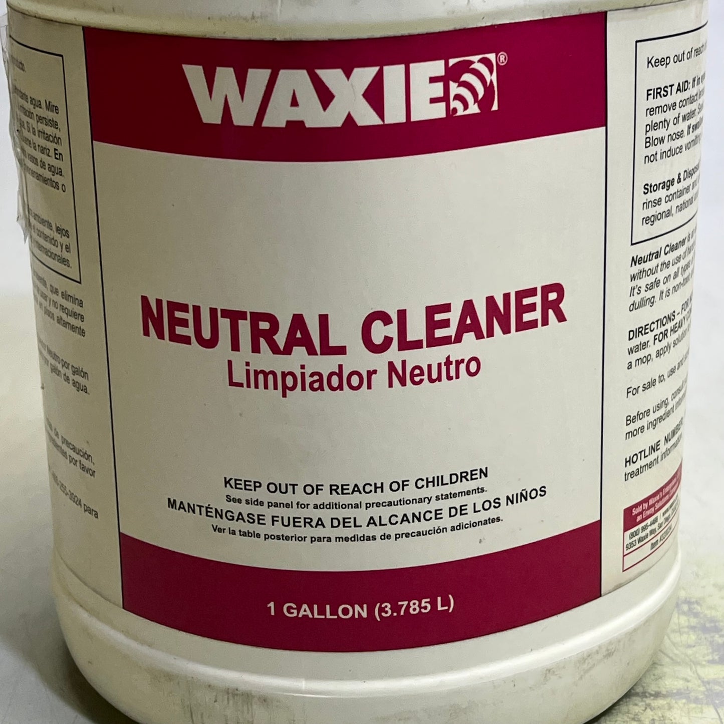 ZA@ WAXIE Natural Cleaner For Hard Surfaces 1 Gallon White