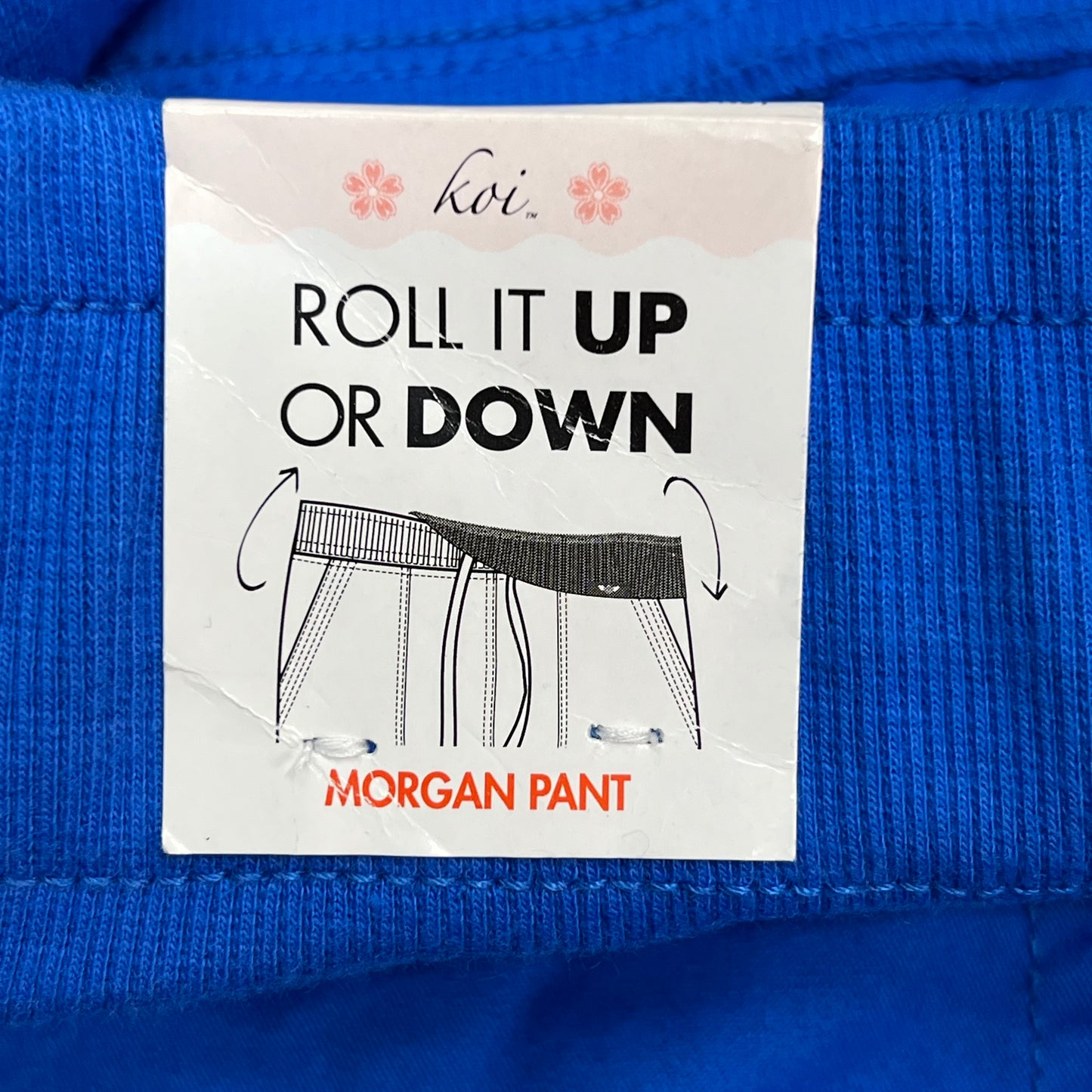 KOI Classic Morgan Scrubs Pants  Women's Sz M Tall Royal Blue 713-T-020