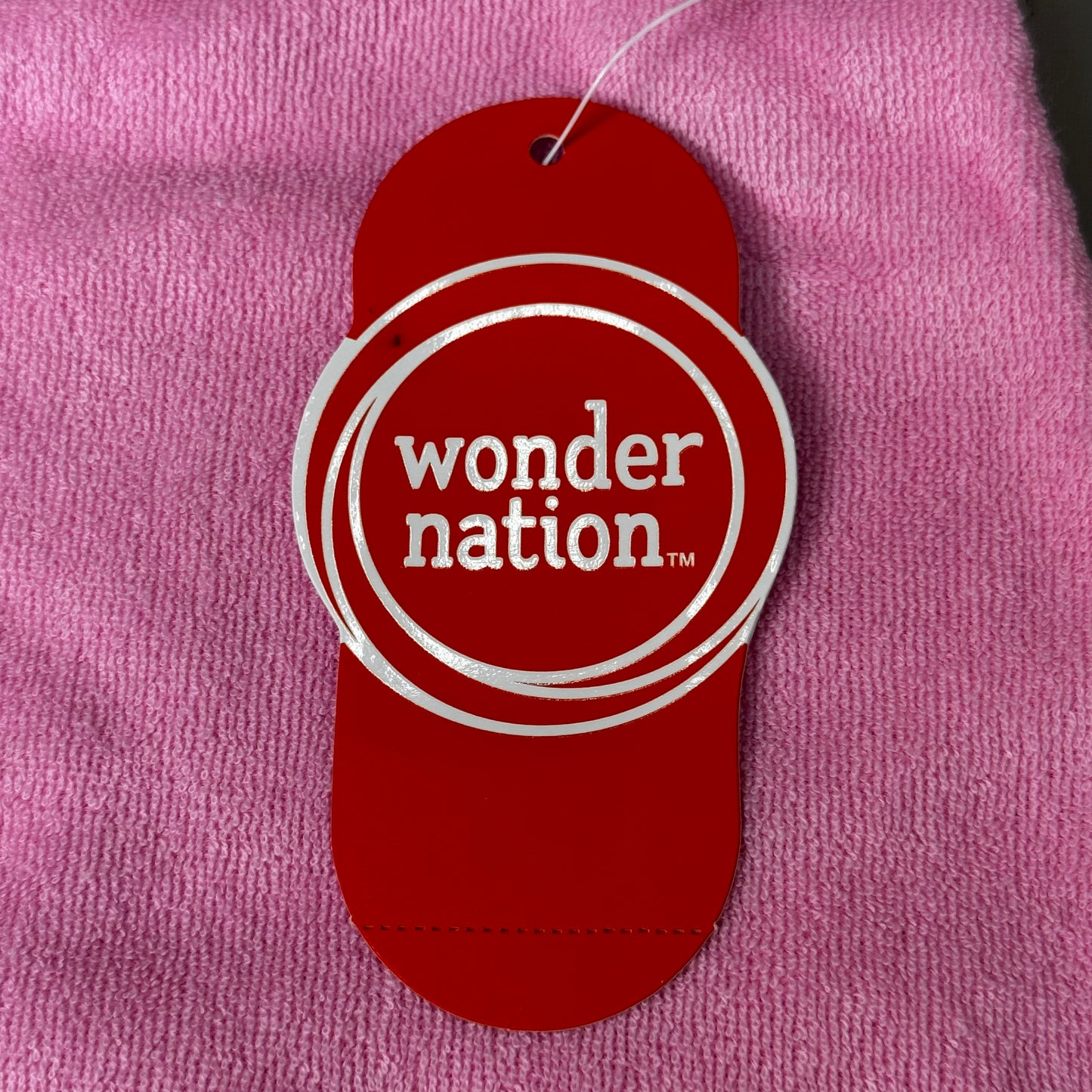 WONDER NATION Youth Swimwear Cover Up Sz- S (6-6x) Strawberry Cream 52469