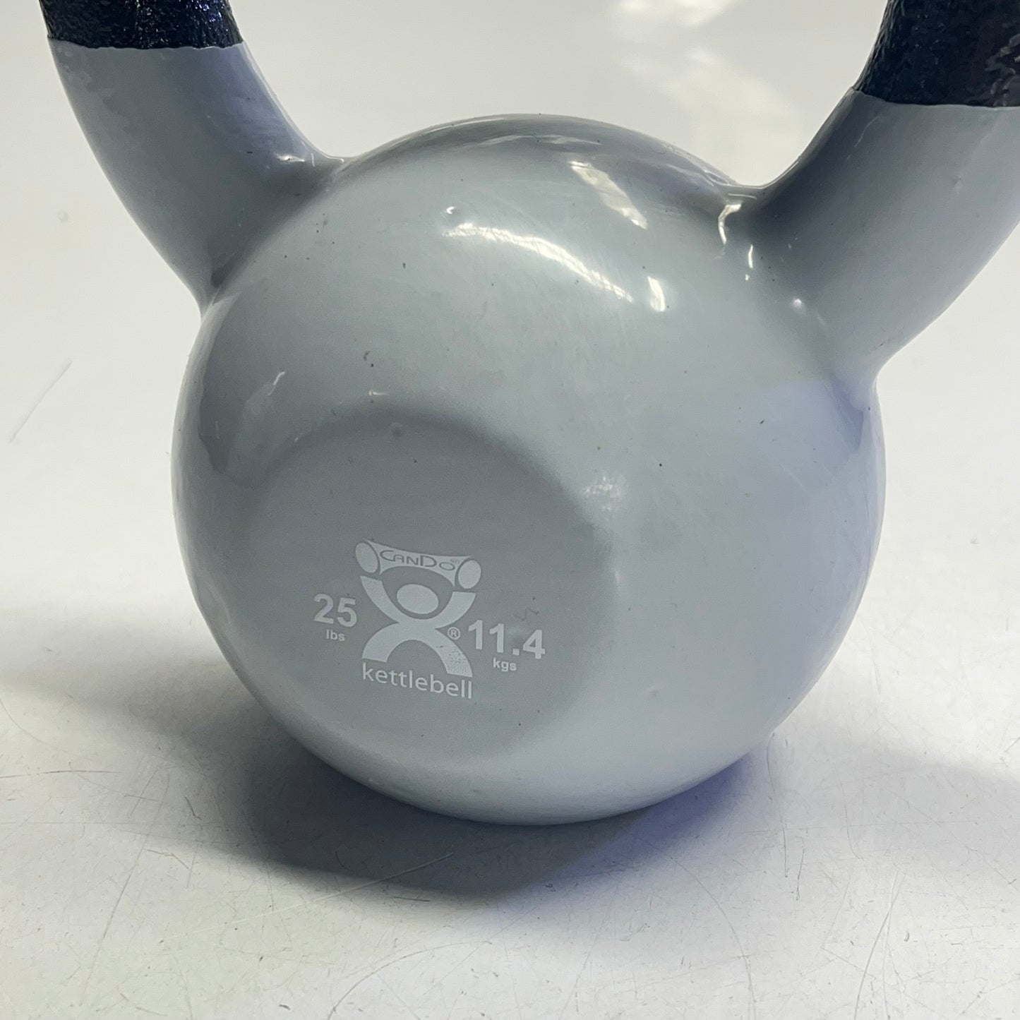 ZA@ CANDO Cast Iron Vinyl-coated Kettle Bell 256 lbs White