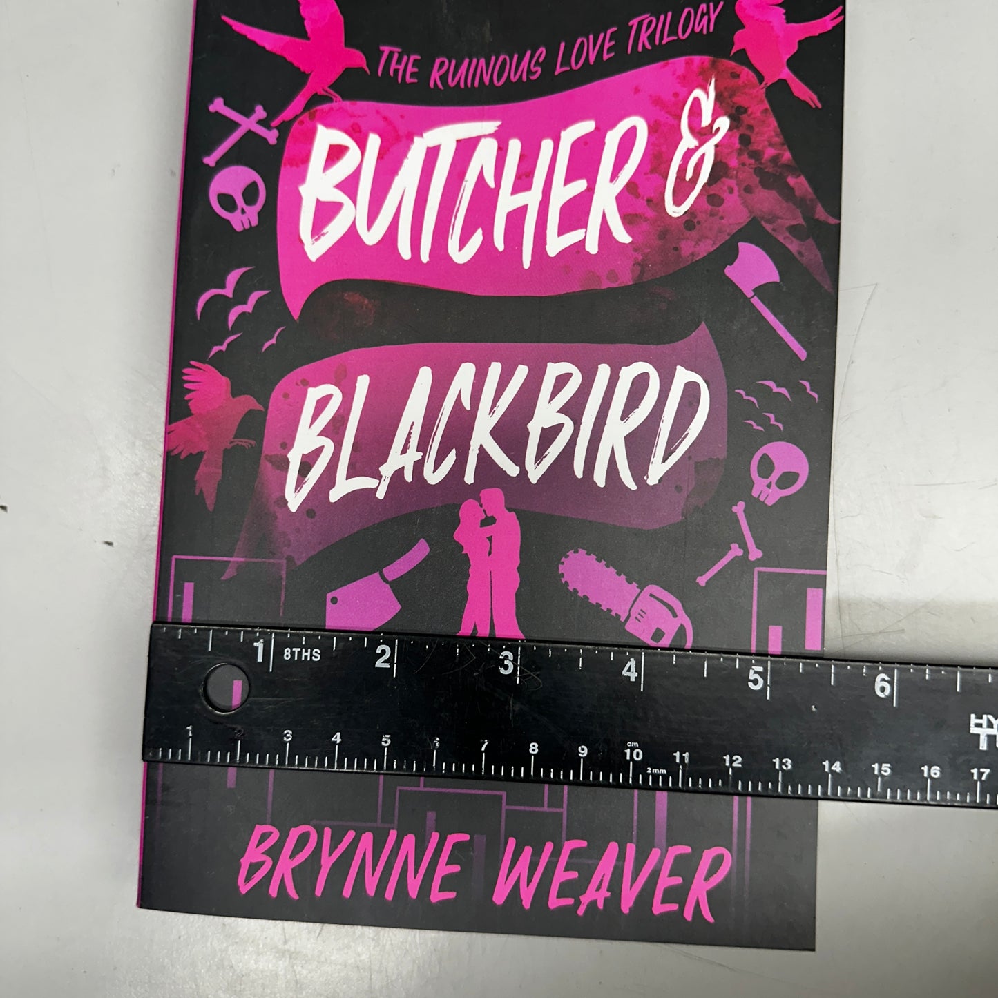 BRYNNE WEAVER Butcher & Blackbird: The Ruinous Love Trilogy 5.5"x8" Black & Purple