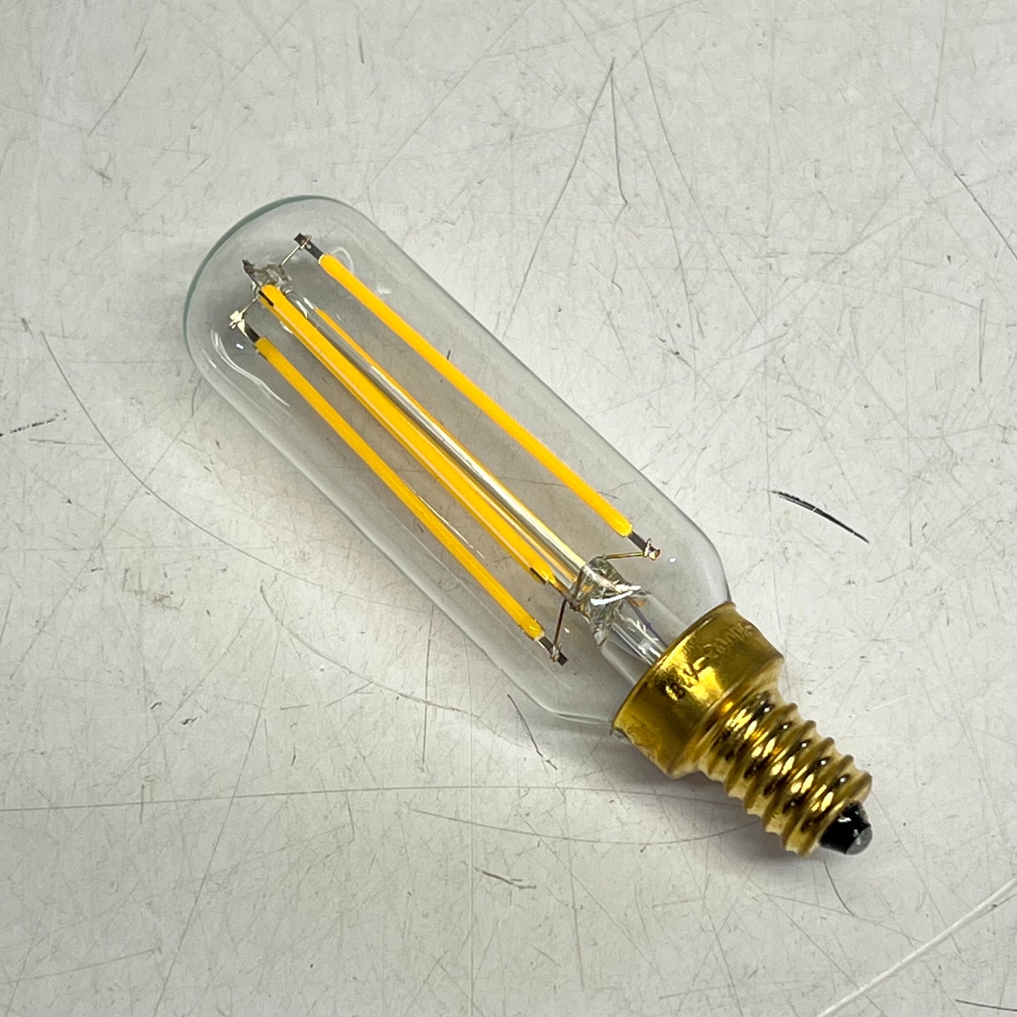 LEOOLS (6 PACK) Dimmable Led Edison Candelabra Bulb E12 3000K Clear/Soft White