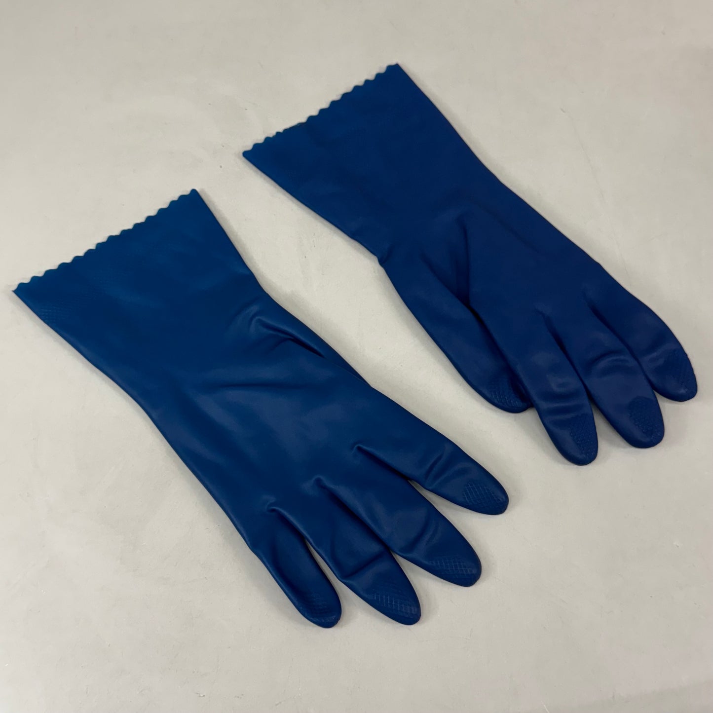 SAFETY ZONE (2 Pack, 24 Gloves) Unlined Latex Canner Gloves  Small Blue