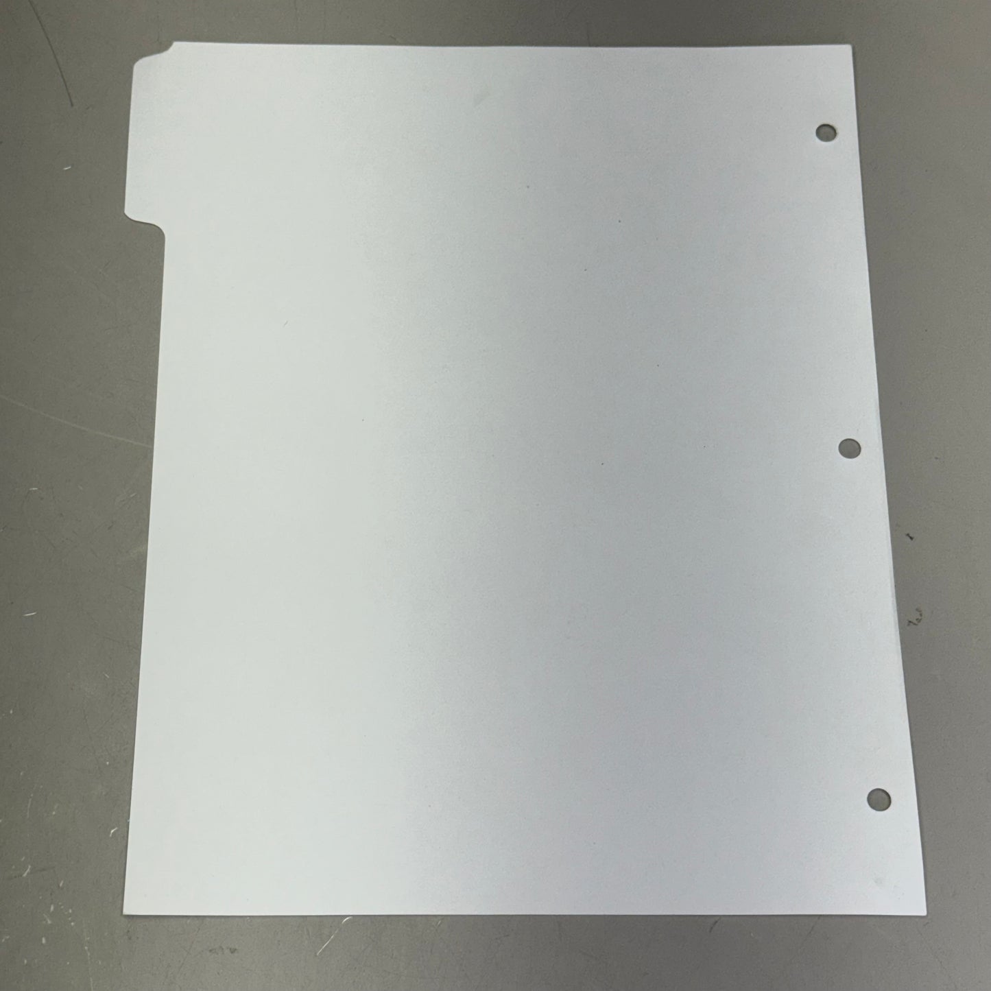 LAB INDUSTRIES (500 Sheets) Index Sheet Set Loose Leaf Binder 11" x 8.5" White 7530009594441